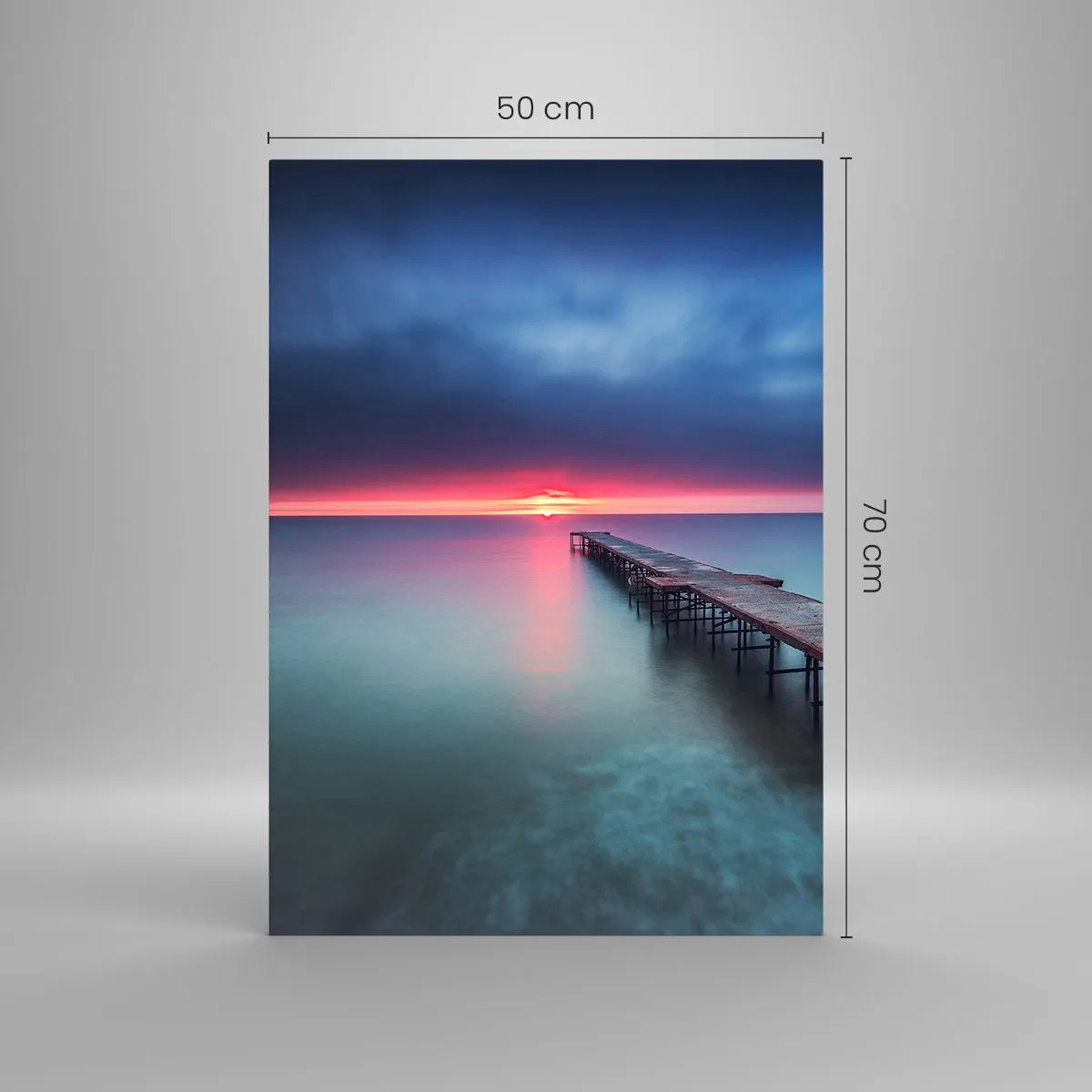 Üveg kép - Ég és föld között - 50x70 cm