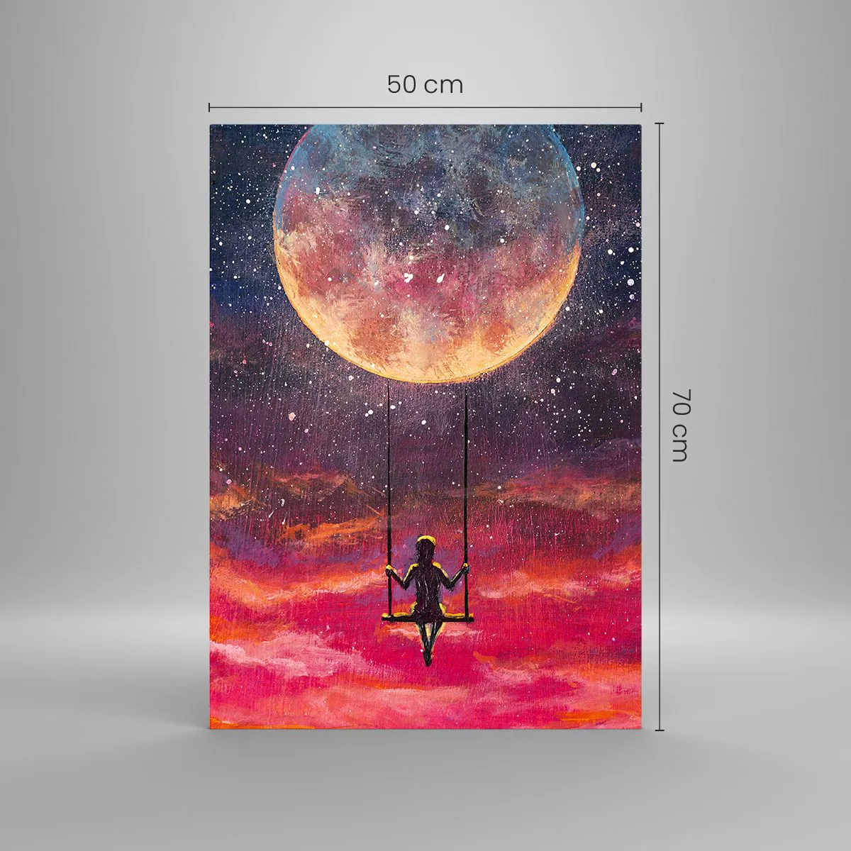 Üveg kép - Álmodozva - 50x70 cm