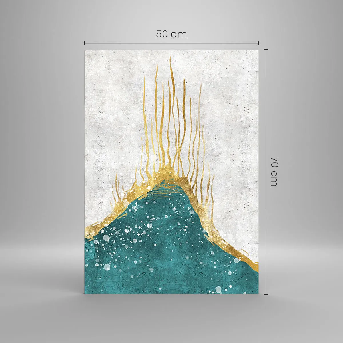 Billede på glas - Gyldent tidevand - 50x70 cm