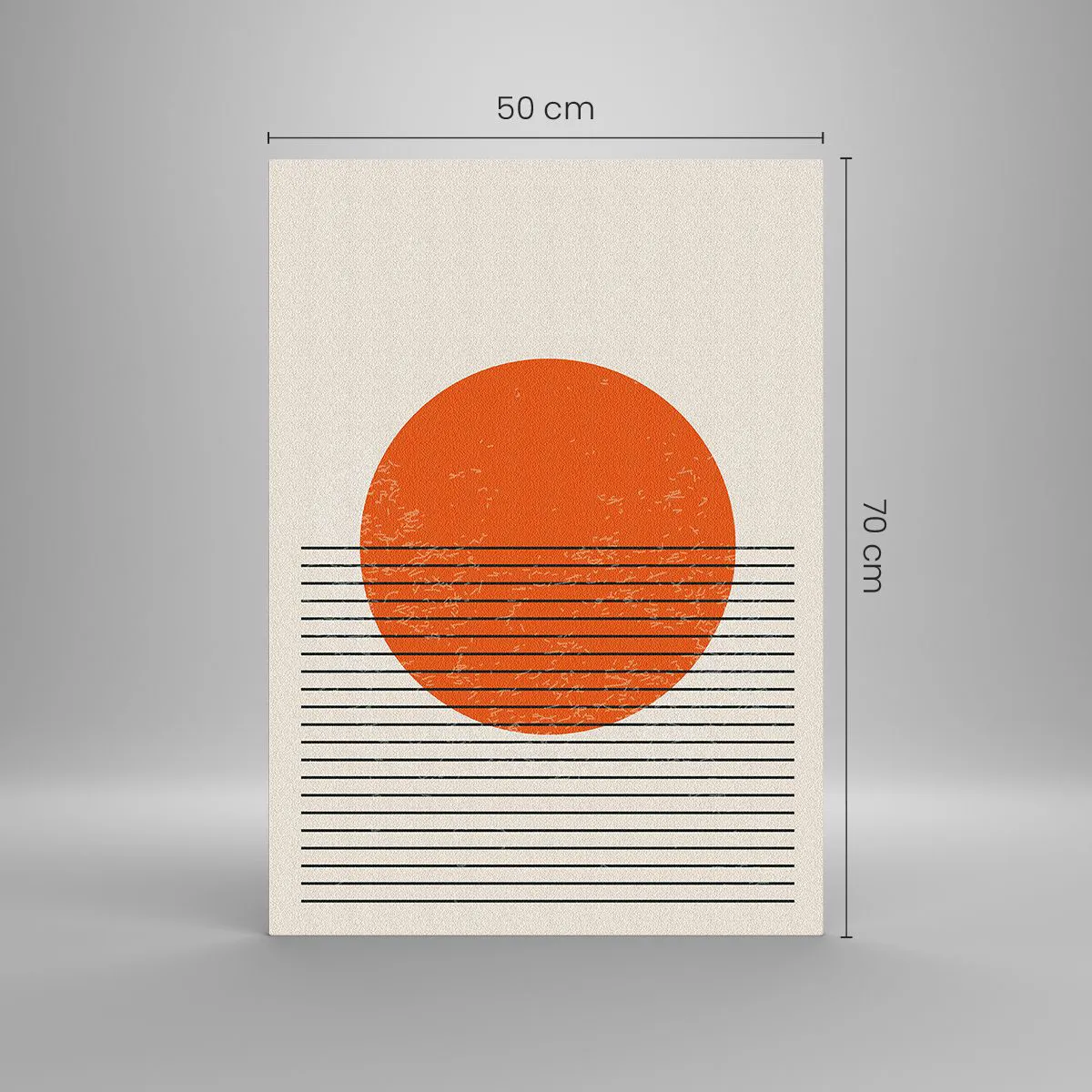 Üveg kép - Mindig a nap - 50x70 cm