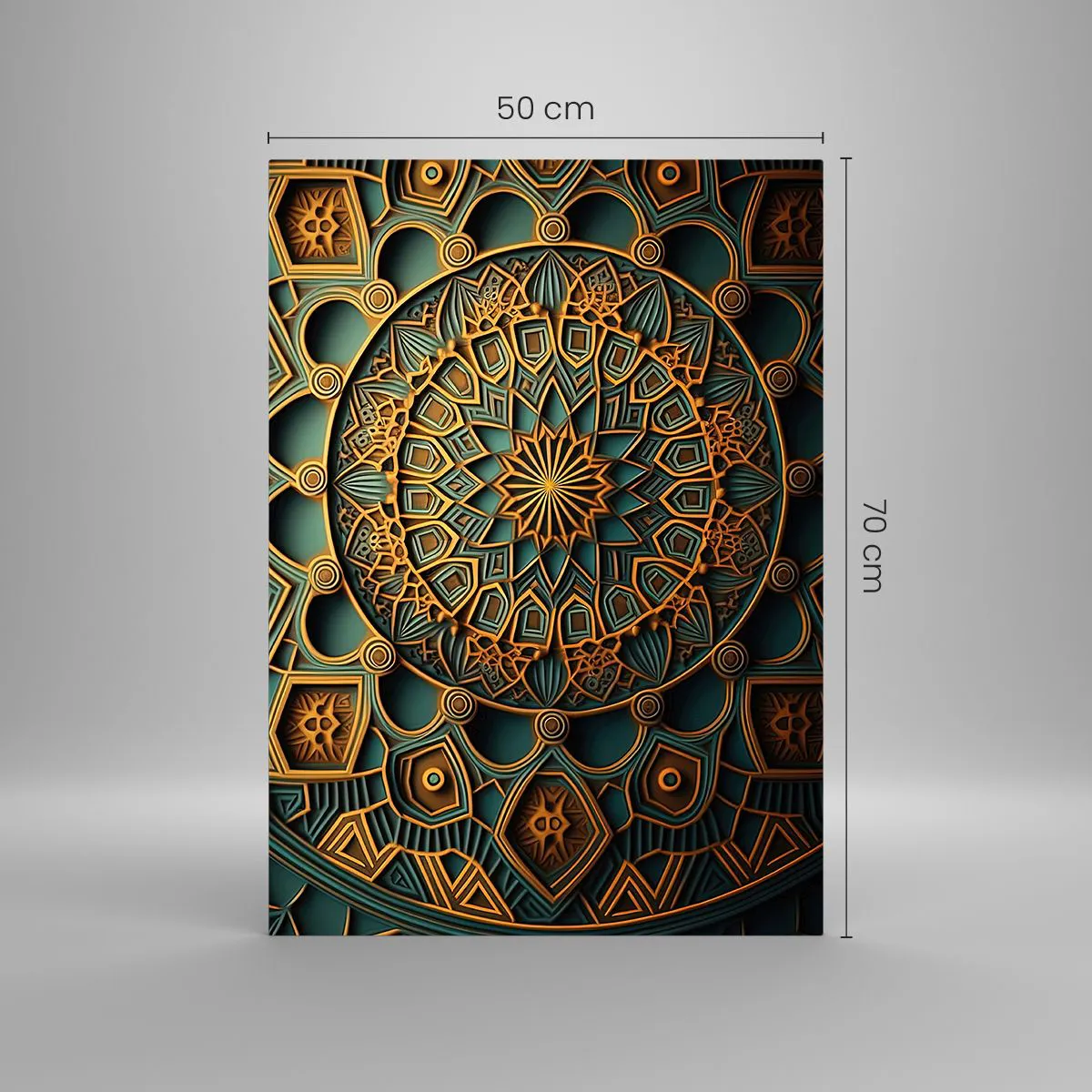 Quadro em vidro - Em uma atmosfera árabe - 50x70 cm