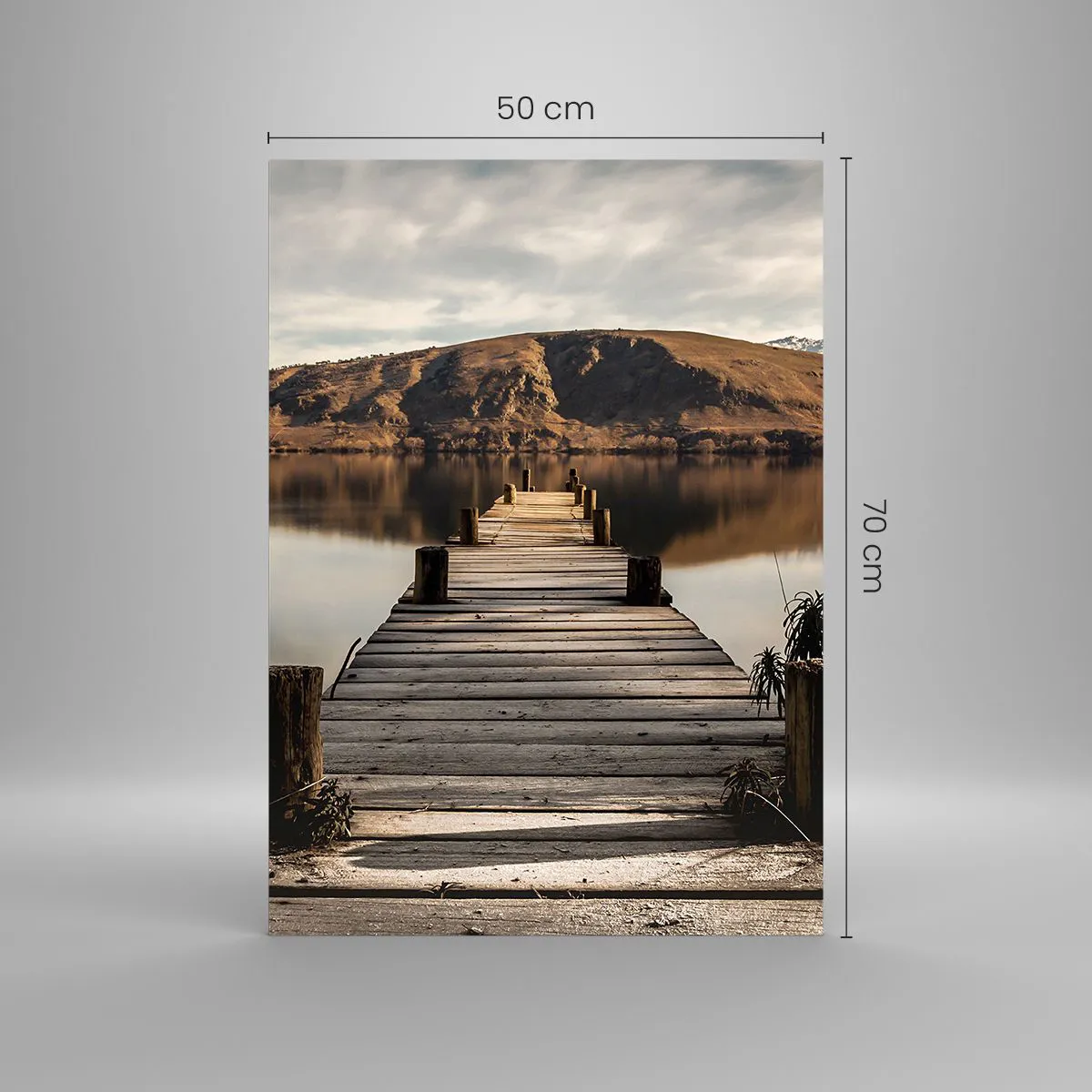 Obraz na skle - Krajina v tichu - 50x70 cm