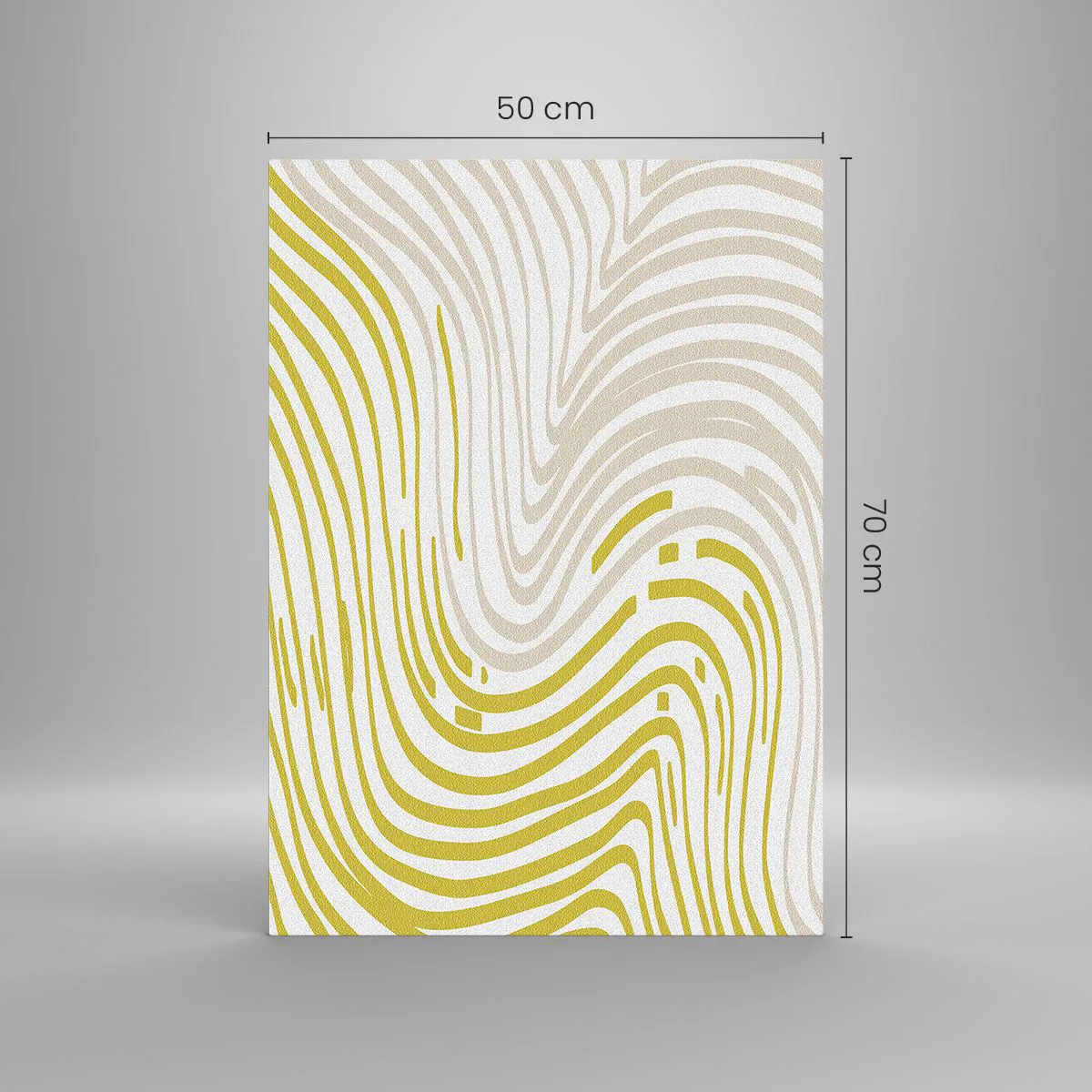 Obraz na skle - Kompozice s mírným ohybem - 50x70 cm