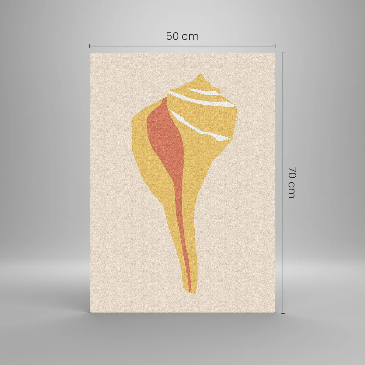 Obraz na skle - Organická abstrakce – růst - 50x70 cm