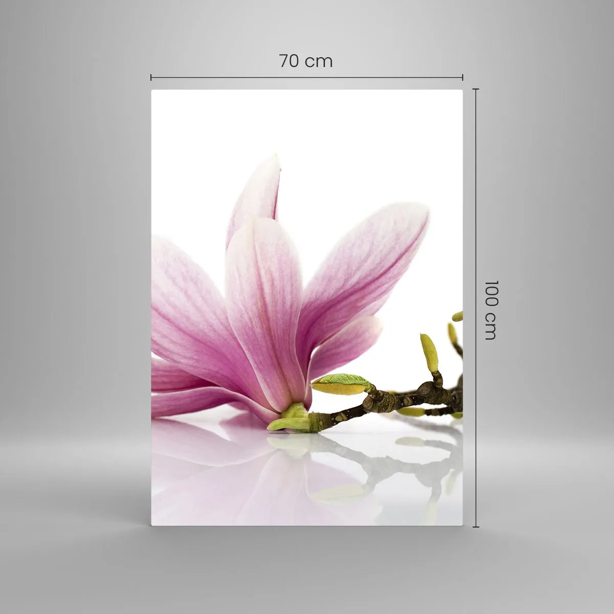 Obraz na skle - Jemné jako závan jara - 70x100 cm