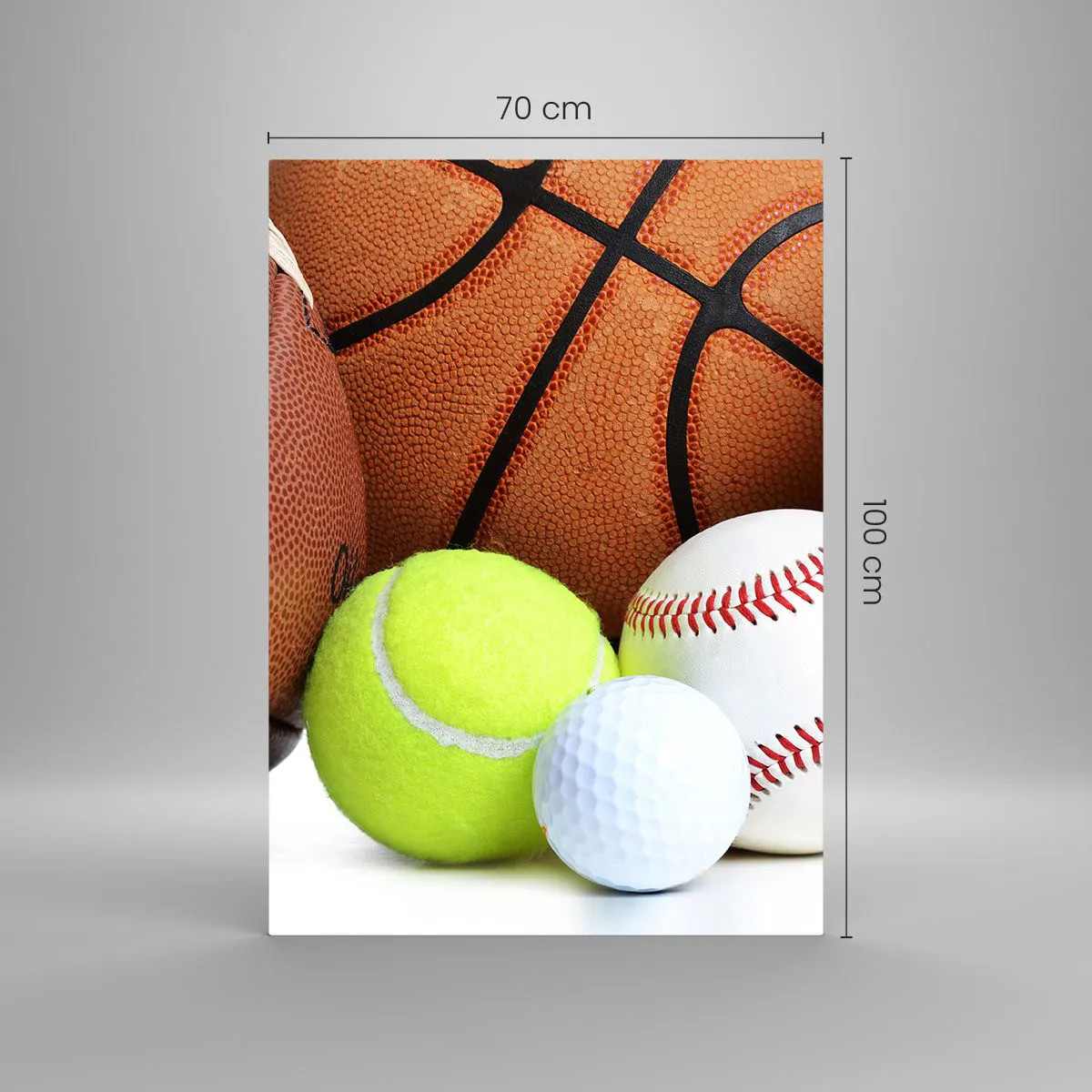 Glass picture - Football Unites Us - 70x100 cm