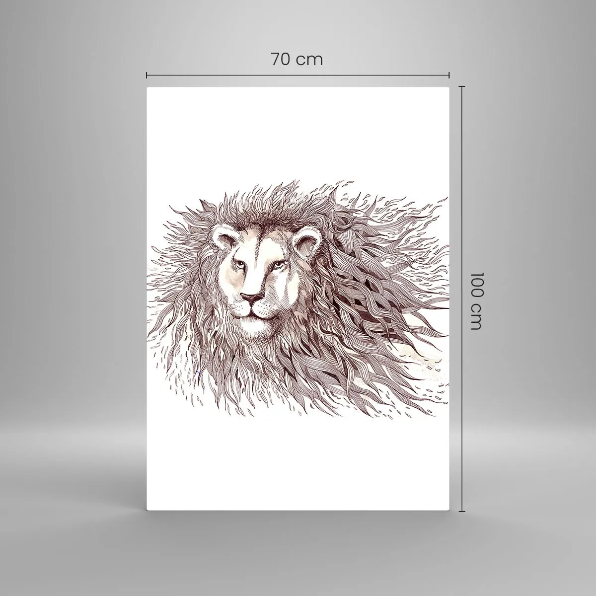 Tablou pe sticlă - Împăratul flamboaiant - 70x100 cm