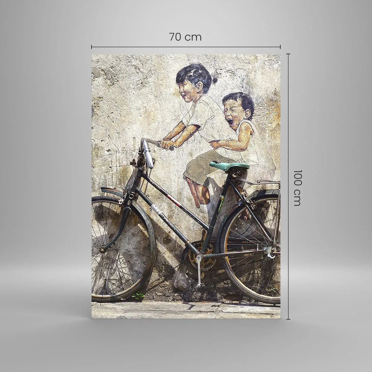 Üveg kép - Igaz, vagy hamis? - 70x100 cm