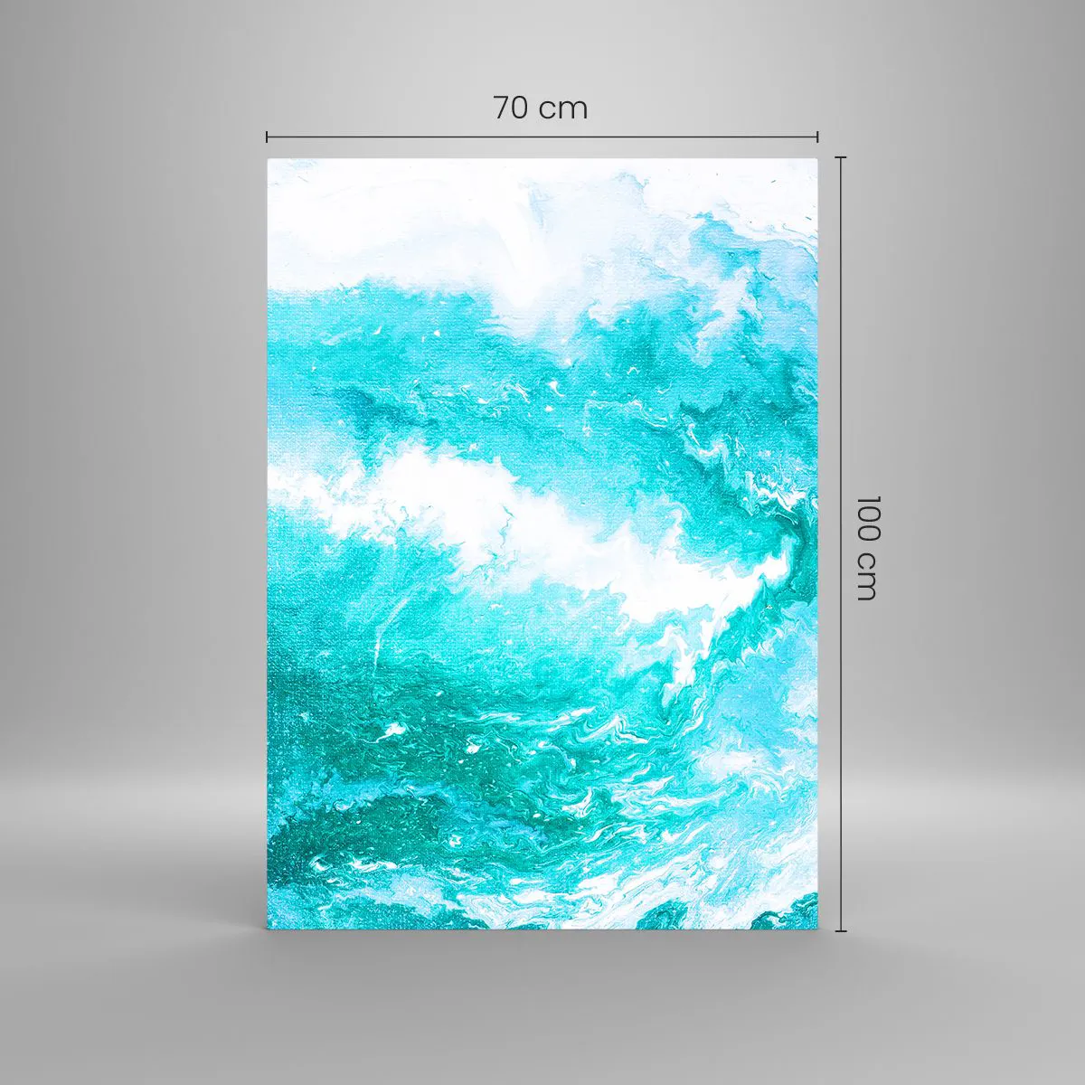 Tablou pe sticlă - În nucleul elementului - 70x100 cm