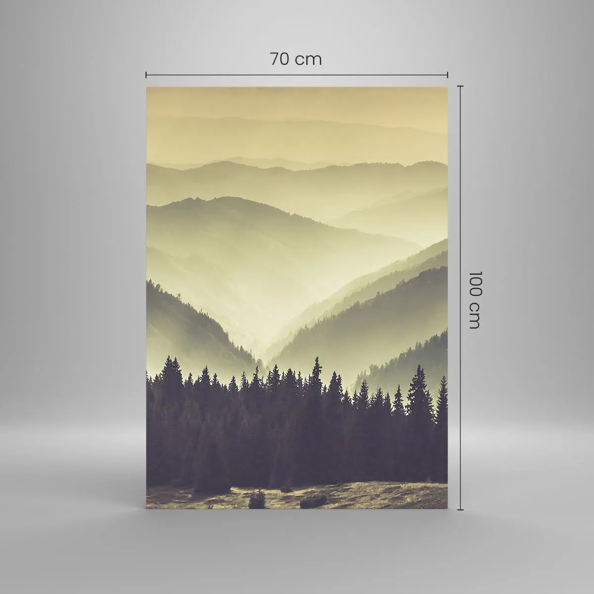 Obraz na skle - Za sedmero horami… - 70x100 cm