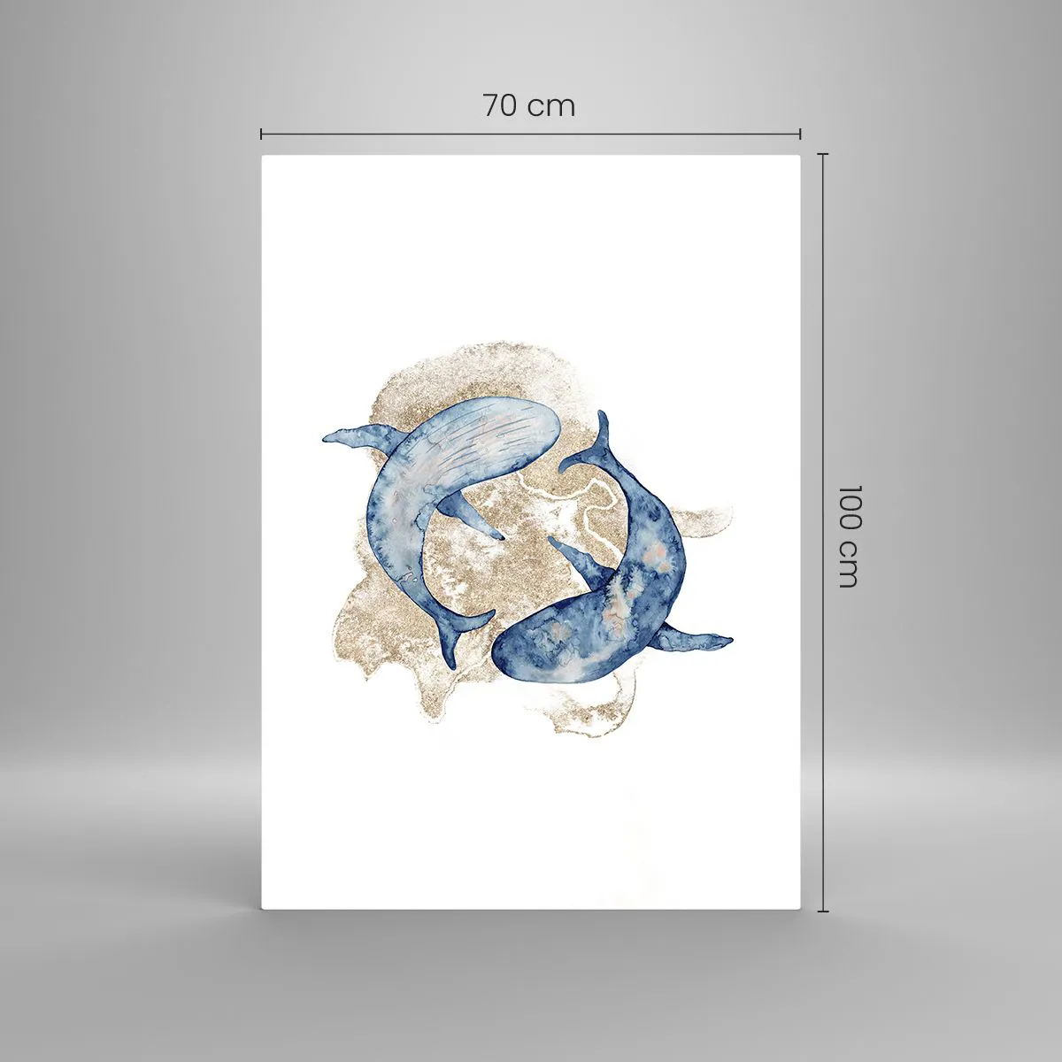 Tablou pe sticlă - Prietenie sau iubire? - 70x100 cm