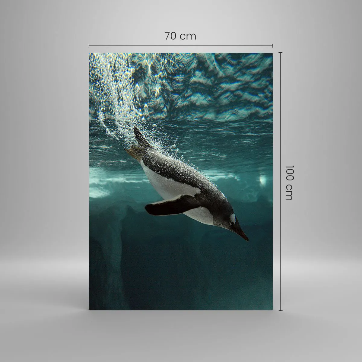 Tablou pe sticlă - Bun venit în lumea mea - 70x100 cm