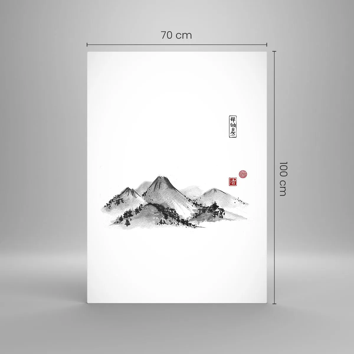 Glass picture - Further and Further - 70x100 cm