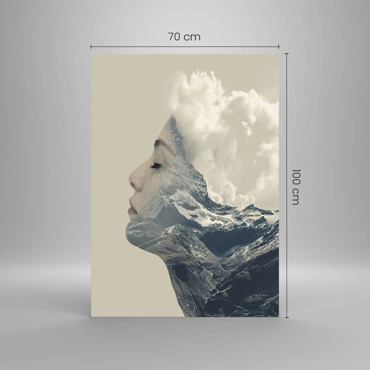 Üveg kép - Az elemek szépsége - 70x100 cm