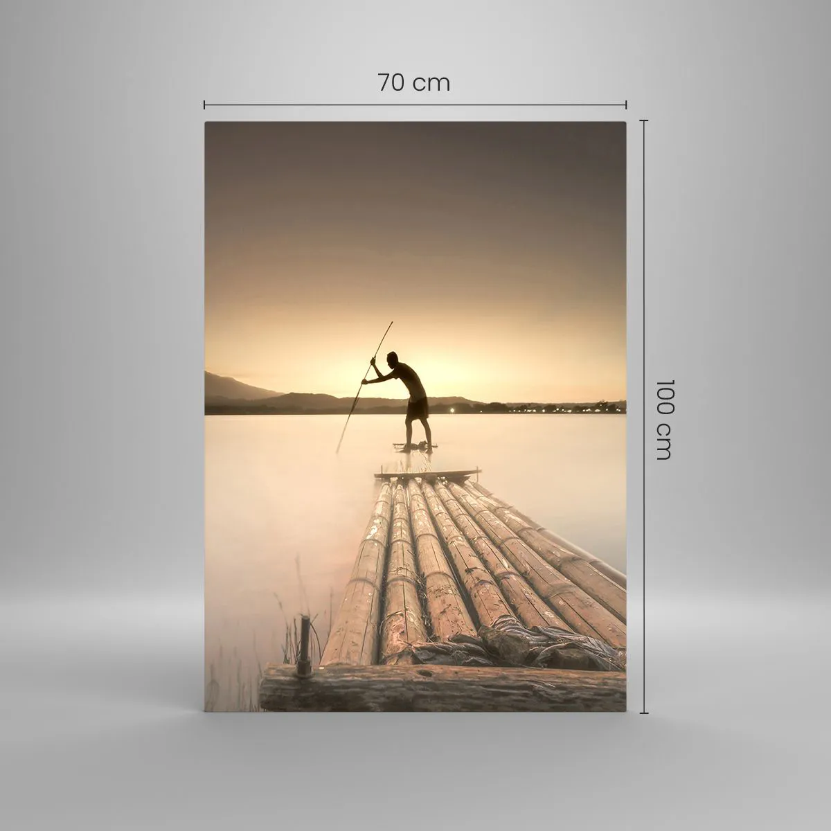 Üveg kép - Pihenés előtt - 70x100 cm