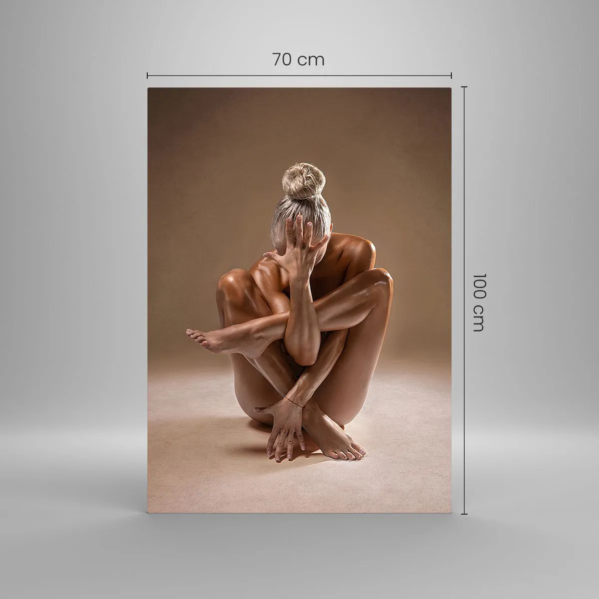 Glass picture - Unity of Body and Spirit - 70x100 cm