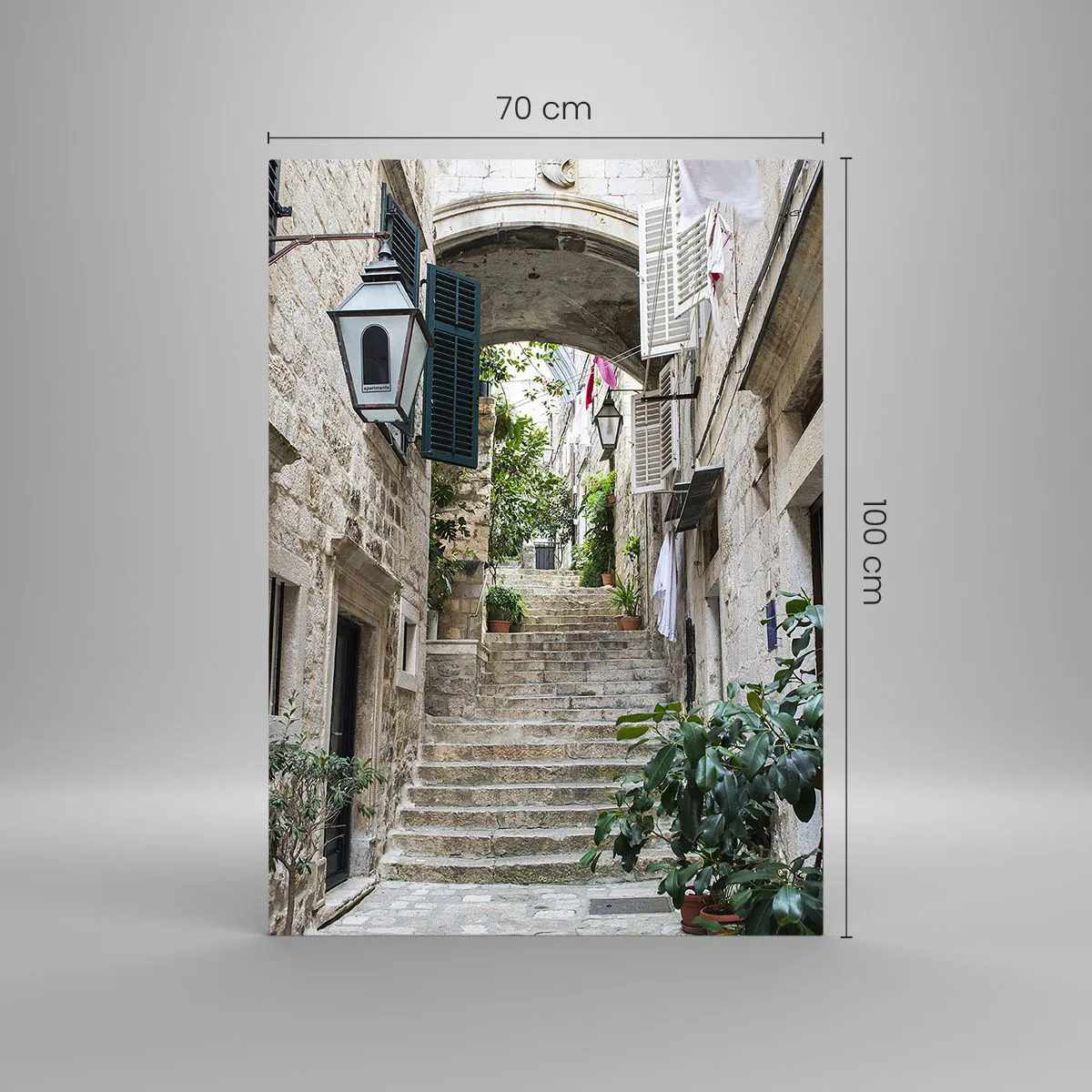 Quadro su vetro - Angolo affascinante - 70x100 cm