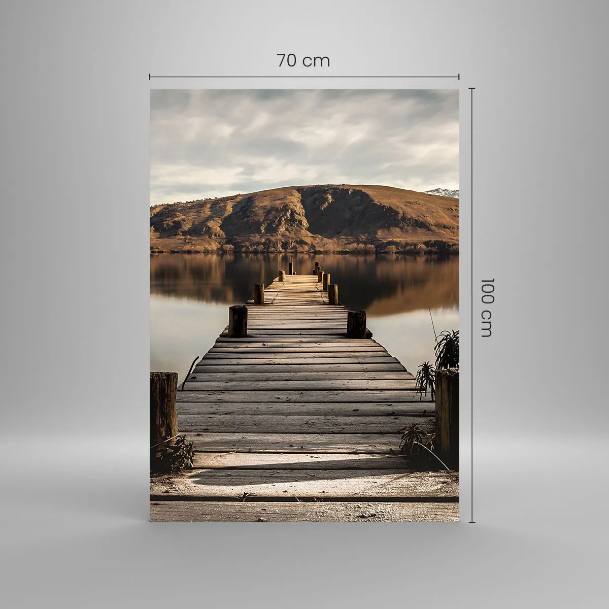 Obraz na skle - Krajina v tichu - 70x100 cm