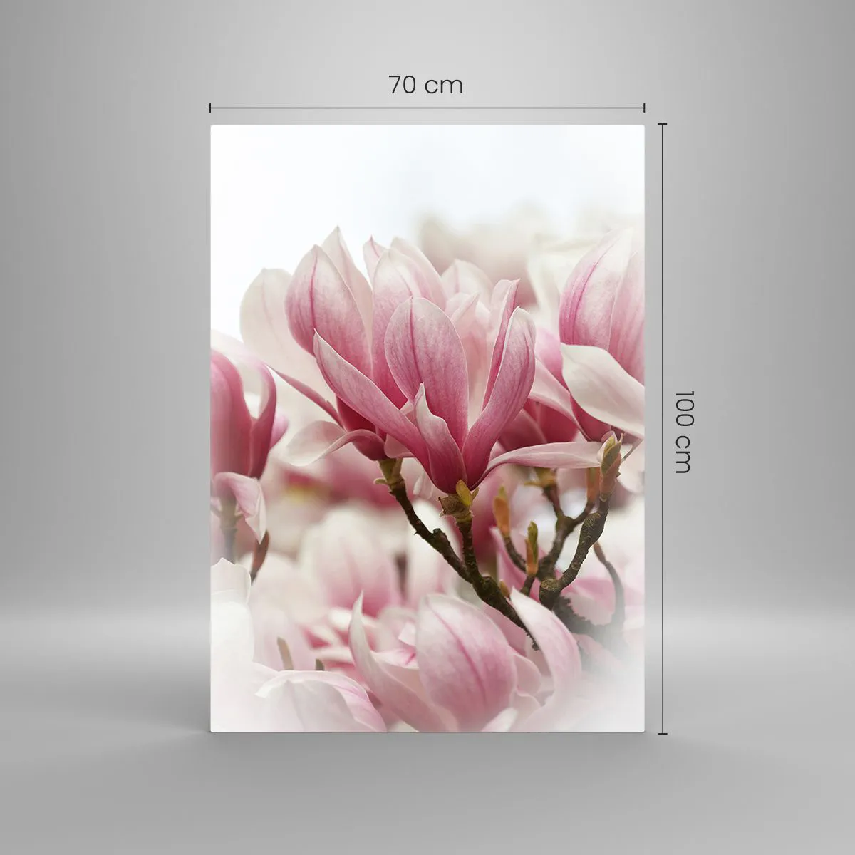 Impression sur verre - Image sur verre - Fleurs de printemps - 70x100 cm