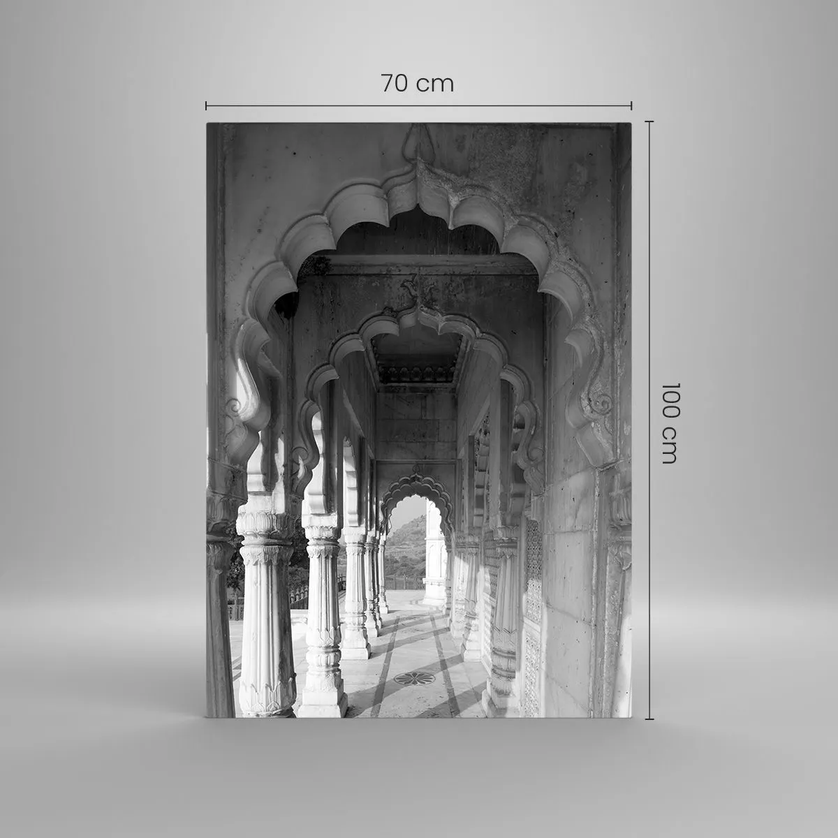 Quadro em vidro - Contos de fadas orientais acontecem aqui - 70x100 cm