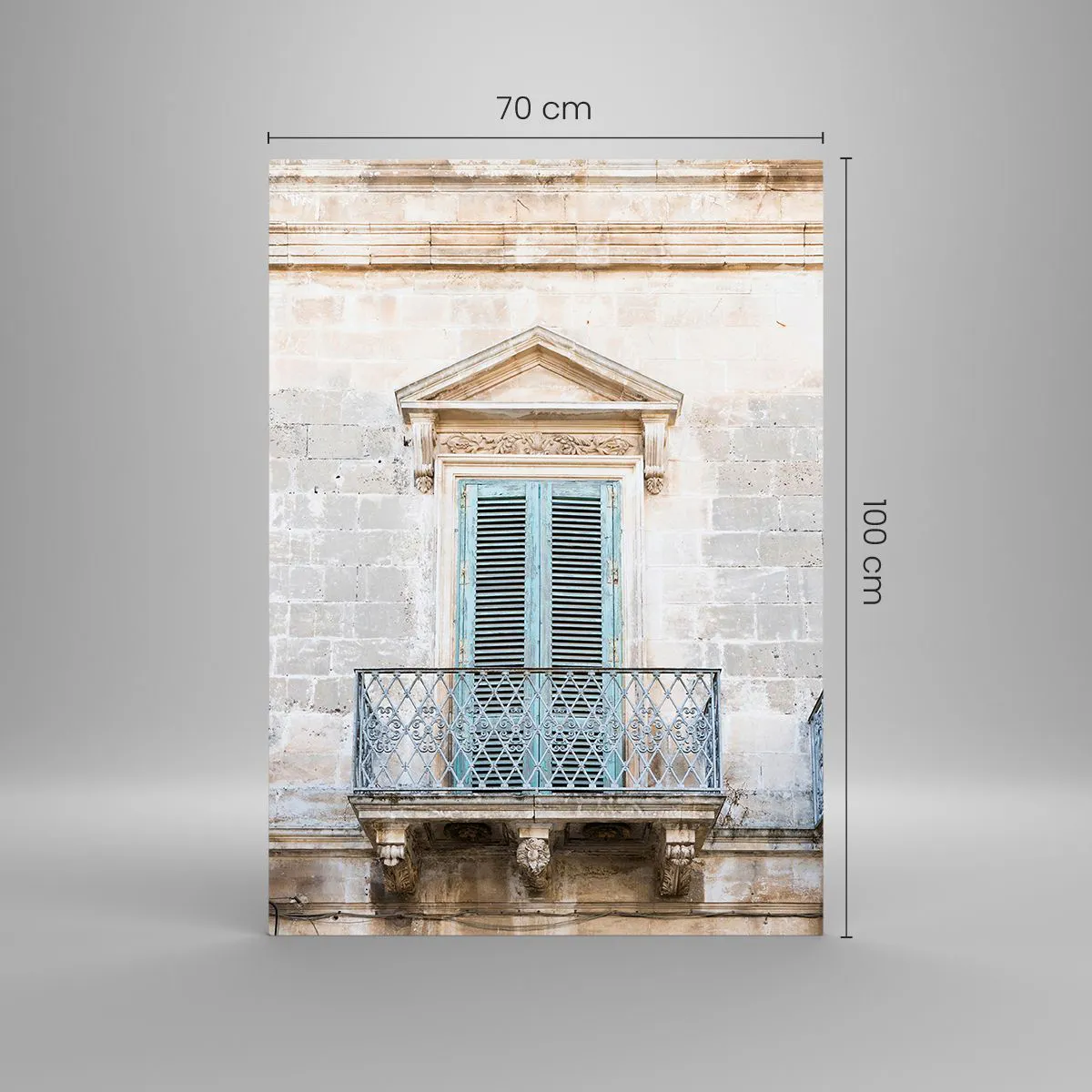 Billede på glas - Den unikke charme i Italien - 70x100 cm