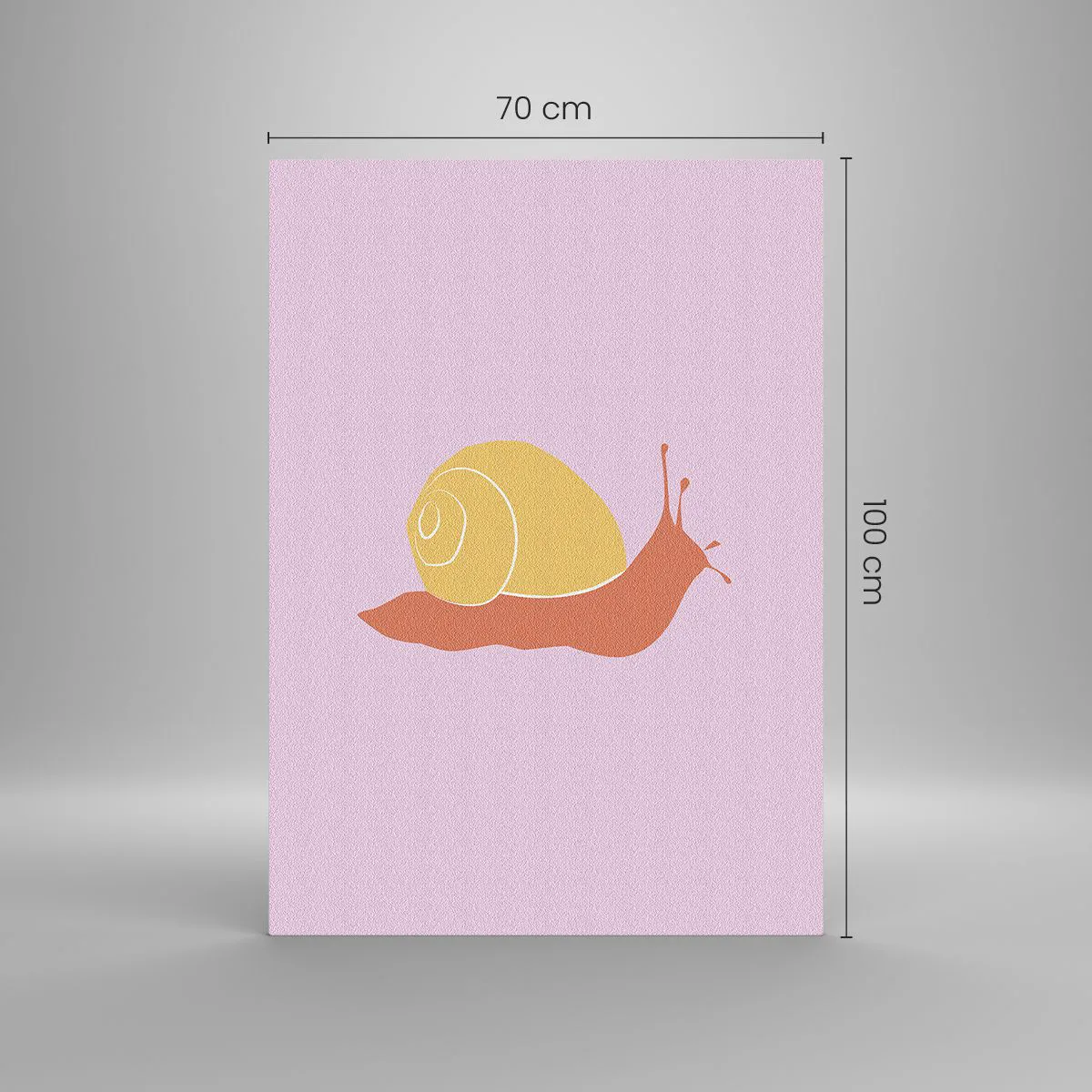 Impression sur verre - Image sur verre - Il n'y a pas d'urgence - 70x100 cm