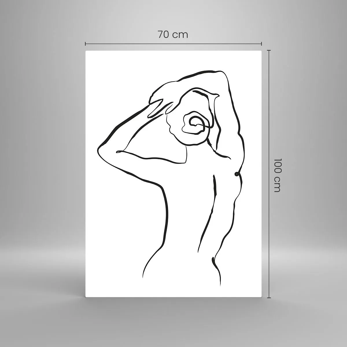 Billede på glas - Handling om morgenen - 70x100 cm