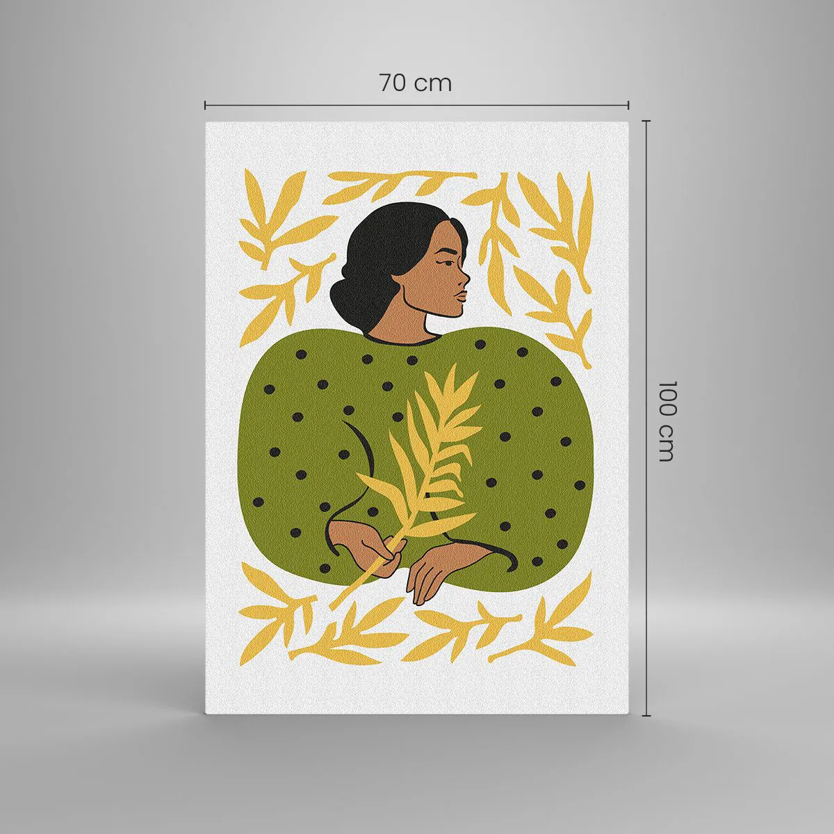 Üveg kép - Hawaii lány - 70x100 cm