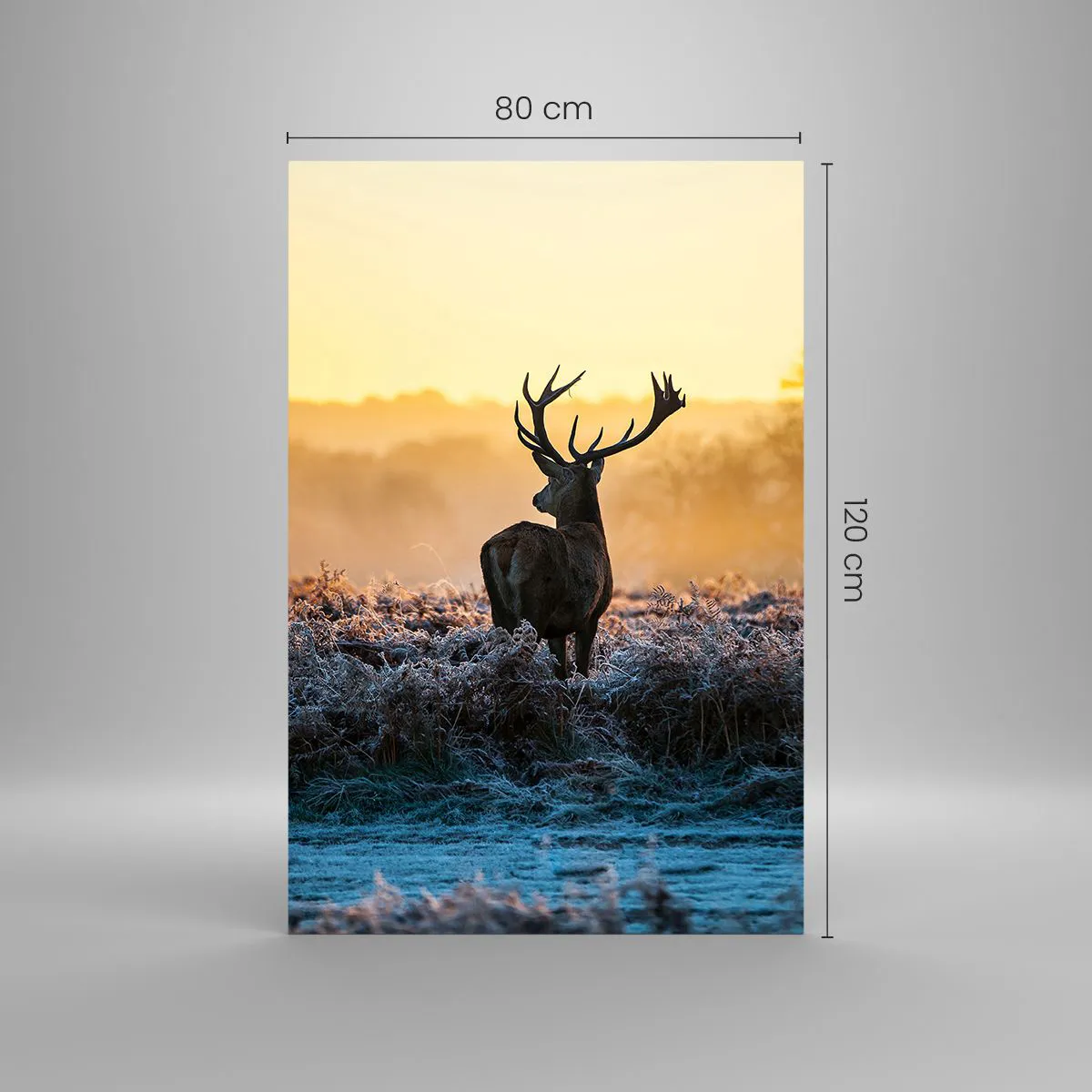 Quadro em vidro - Coroado em sua terra - 80x120 cm