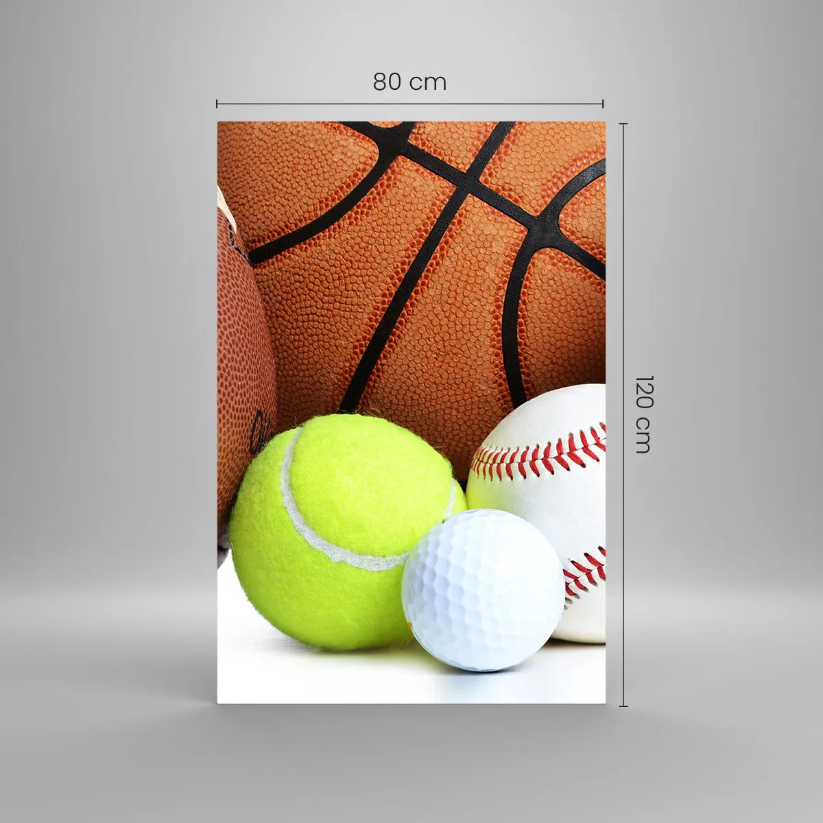 Glass picture - Football Unites Us - 80x120 cm