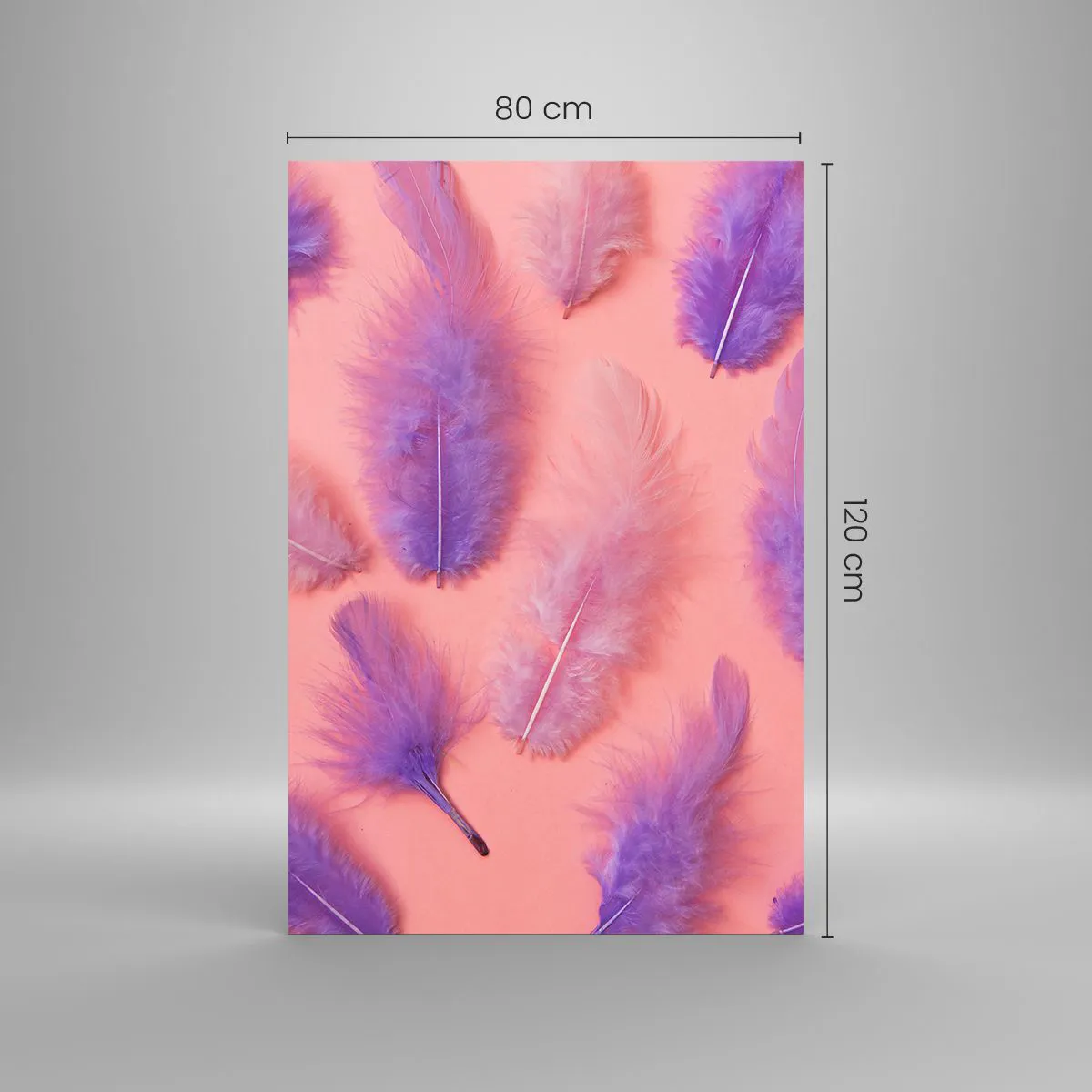 Obraz na skle - Liliový pták touhy - 80x120 cm