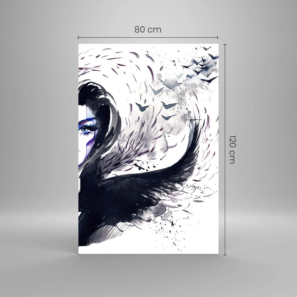 Glass picture - Demonic and Beautiful - 80x120 cm