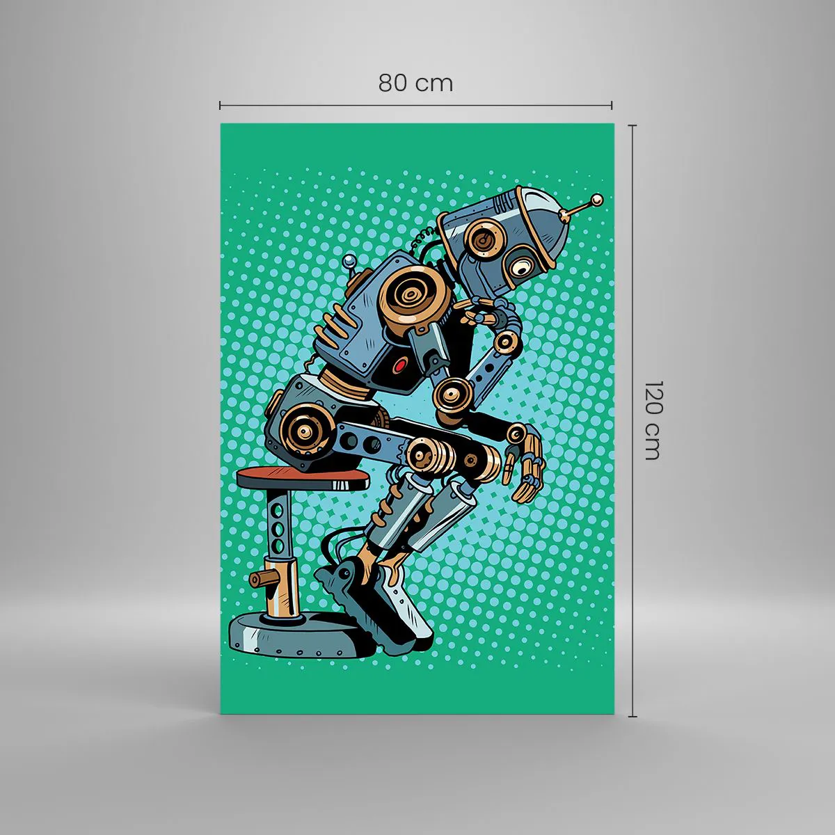 Billede på glas - Over essensen af at være - 80x120 cm