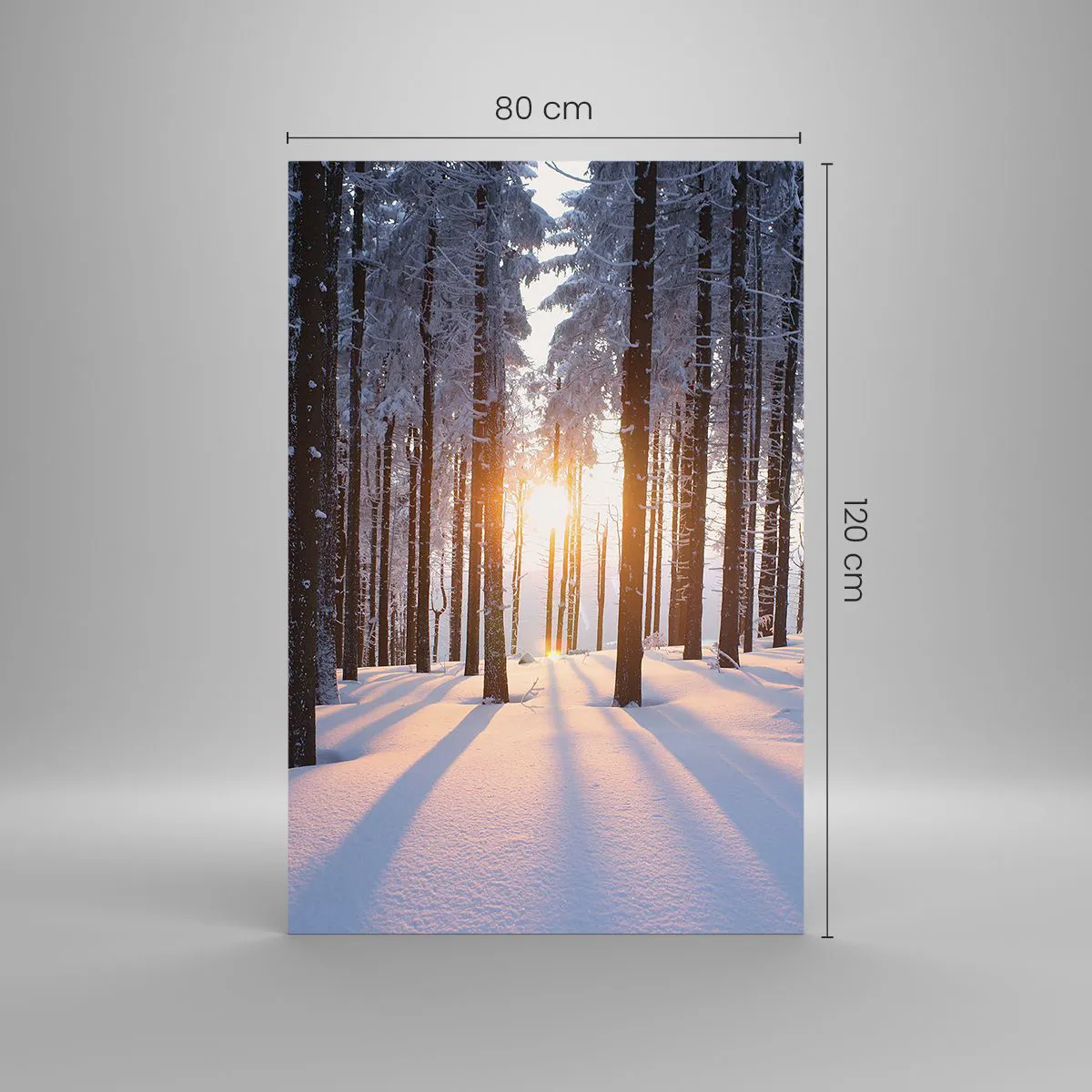 Tablou pe sticlă - În mod clar în alb și negru - 80x120 cm