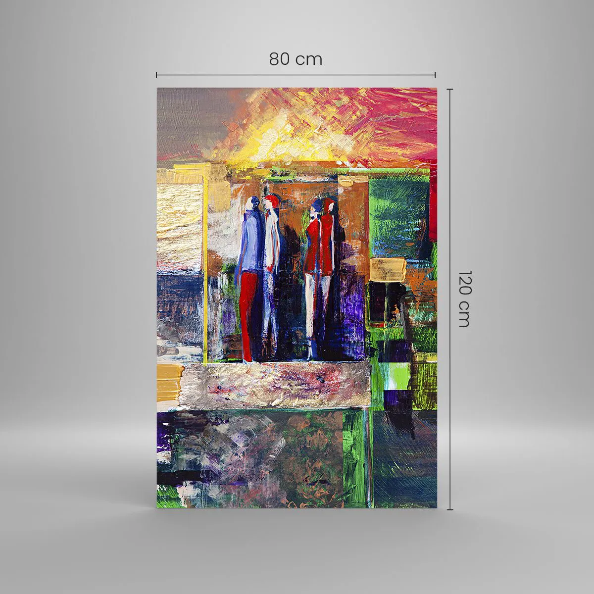 Obraz na skle - Vztahy a emoce - 80x120 cm