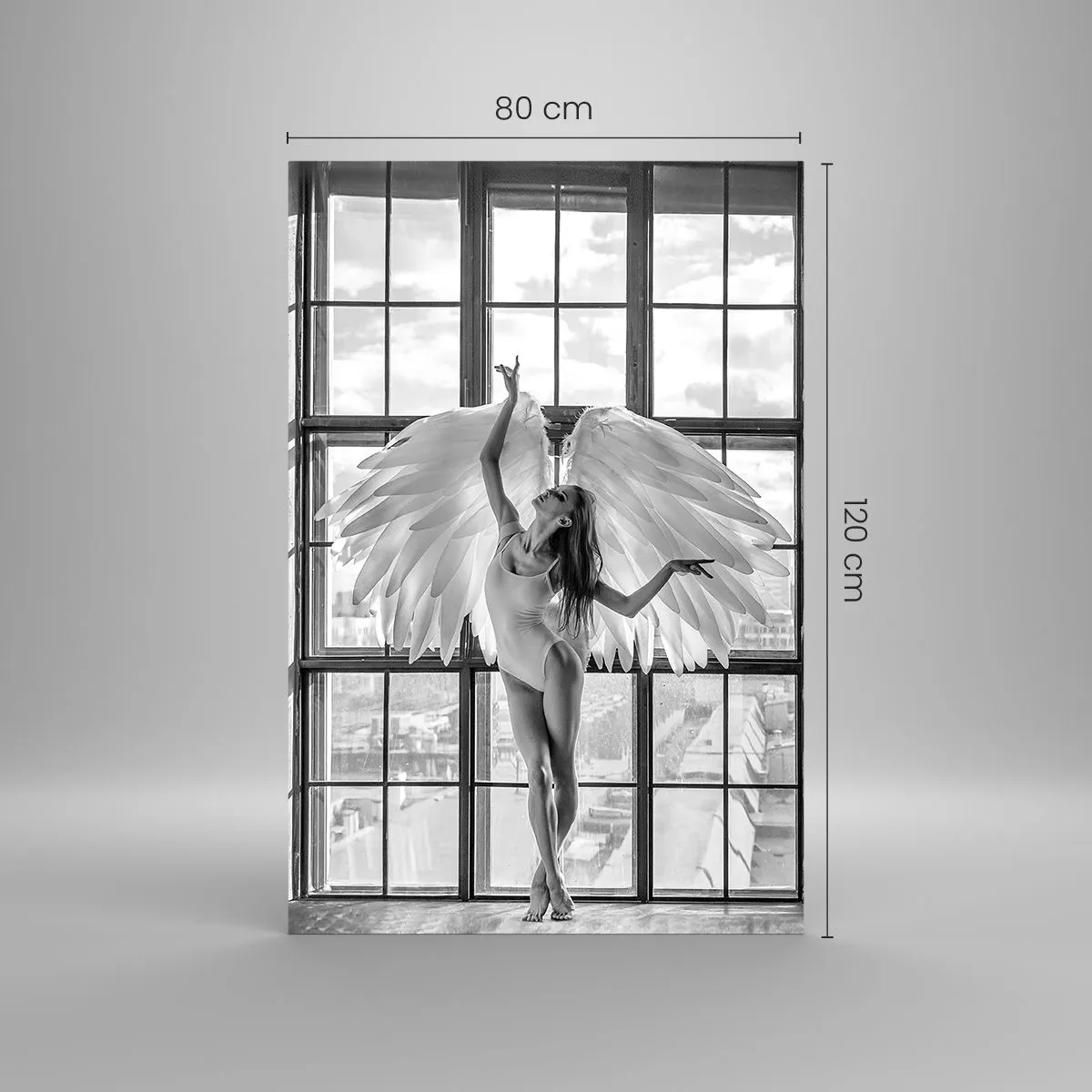 Quadro em vidro - Cidade dos Anjos? - 80x120 cm