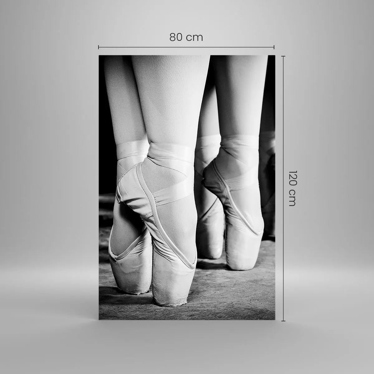 Quadro em vidro - Juntos, com leveza - 80x120 cm