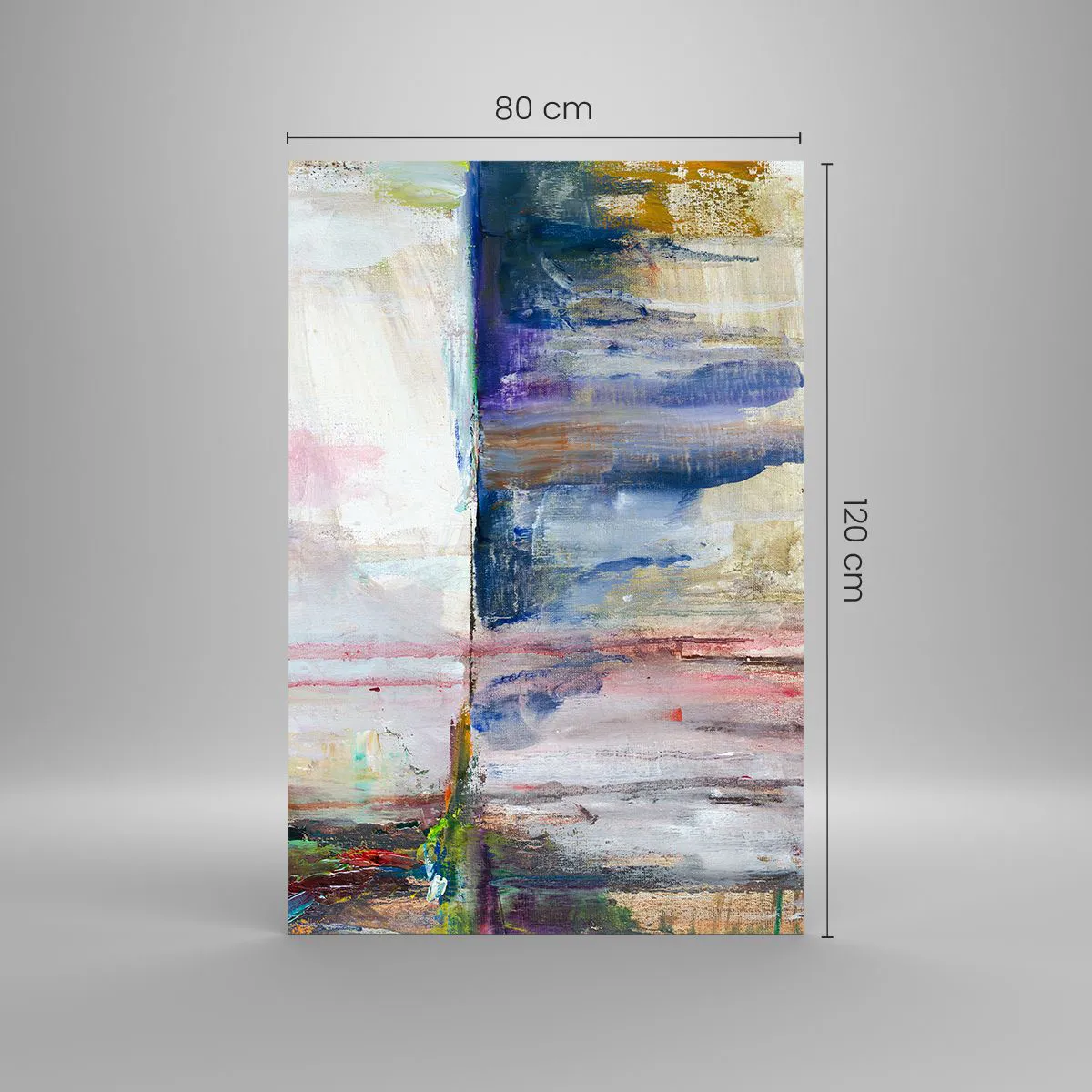 Glass picture - Colourful Impressions an Associations - 80x120 cm