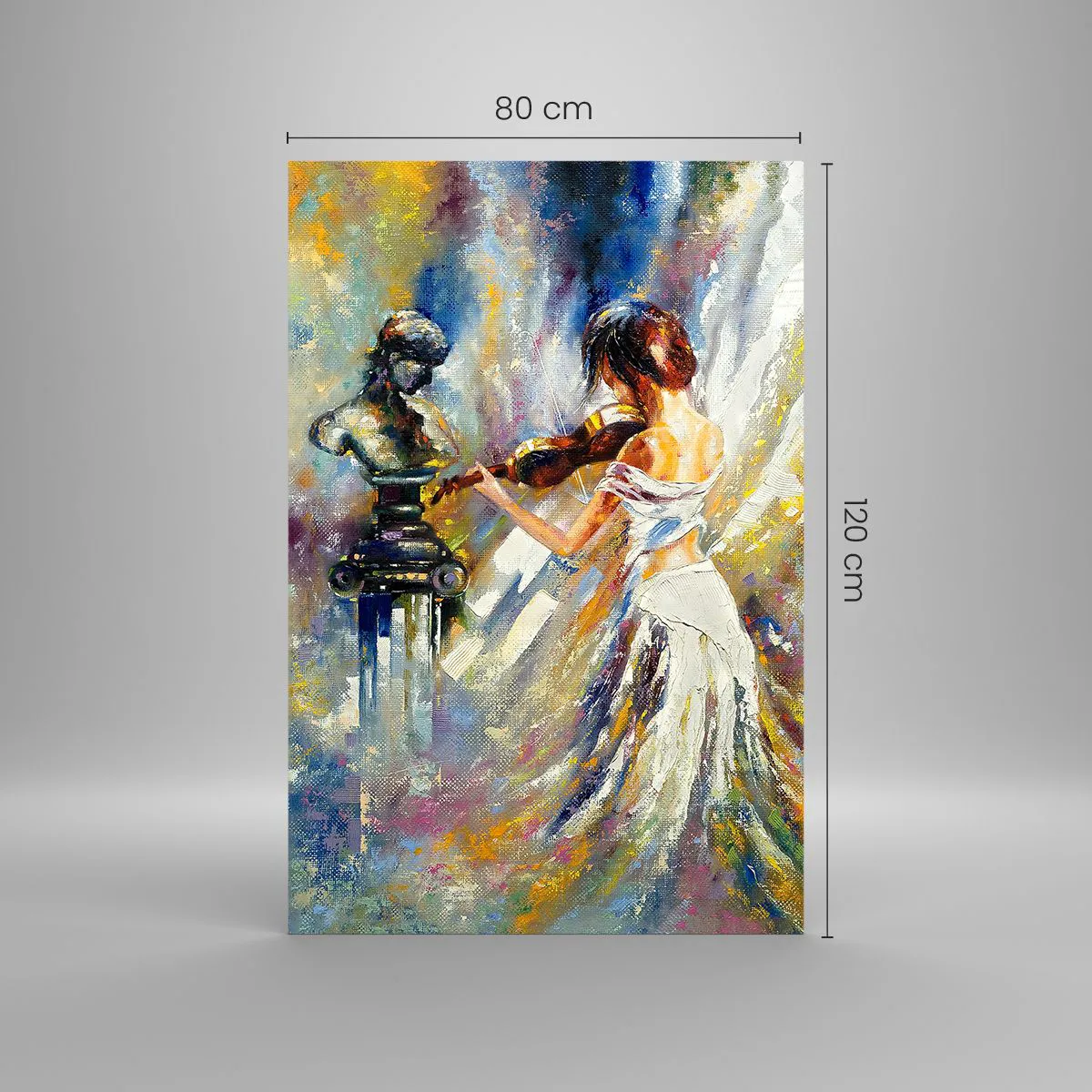 Glass picture - Reviving with a Sentiment - 80x120 cm