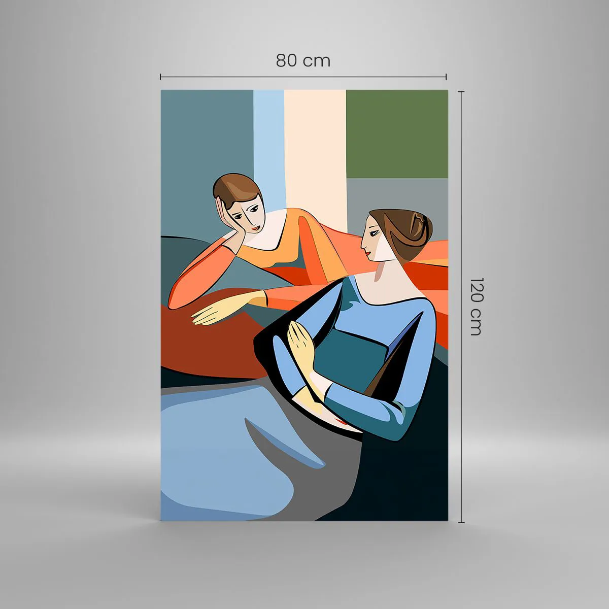 Glass picture - Time for Confession - 80x120 cm