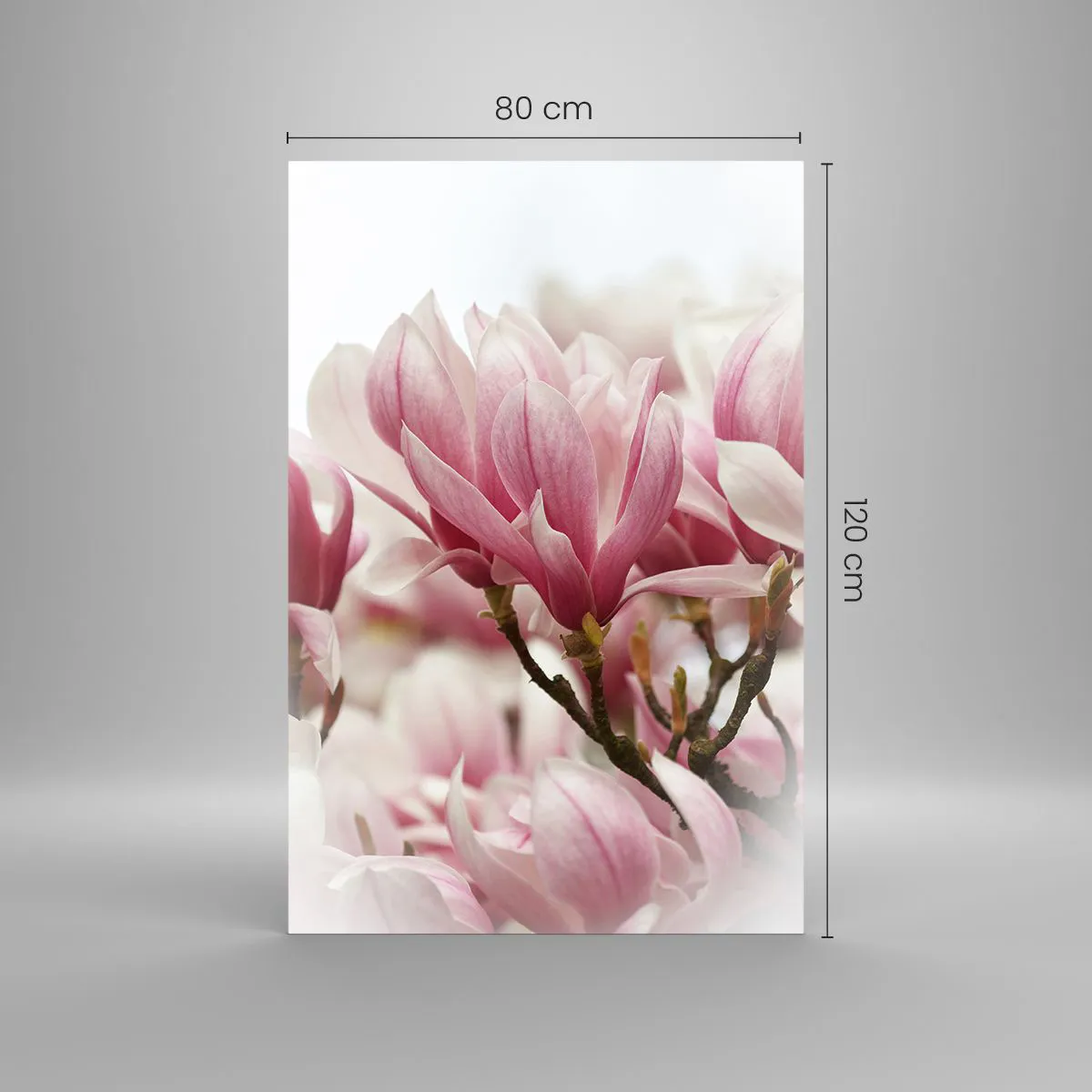 Impression sur verre - Image sur verre - Fleurs de printemps - 80x120 cm