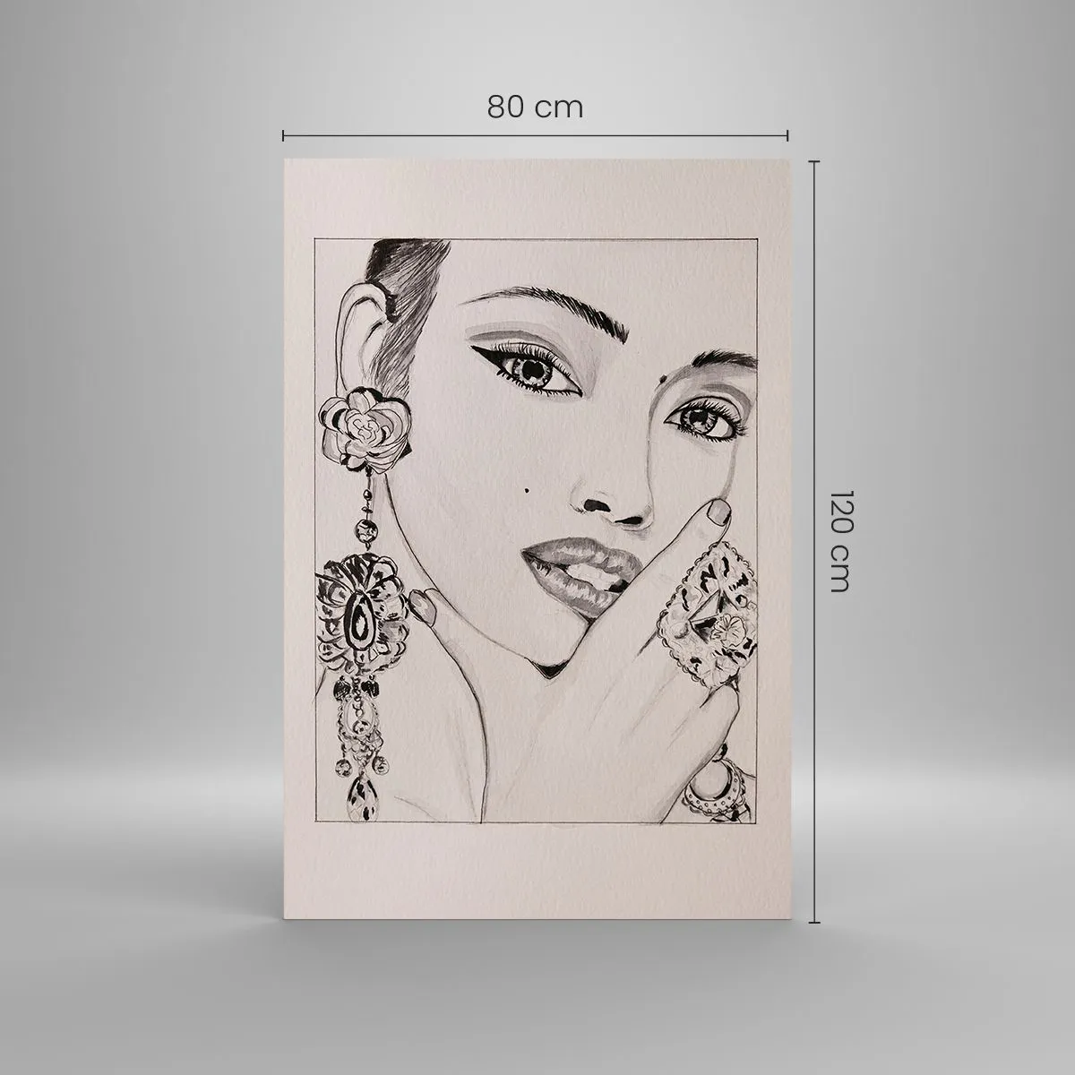 Obraz na skle - Nejkrásnější klenot - 80x120 cm