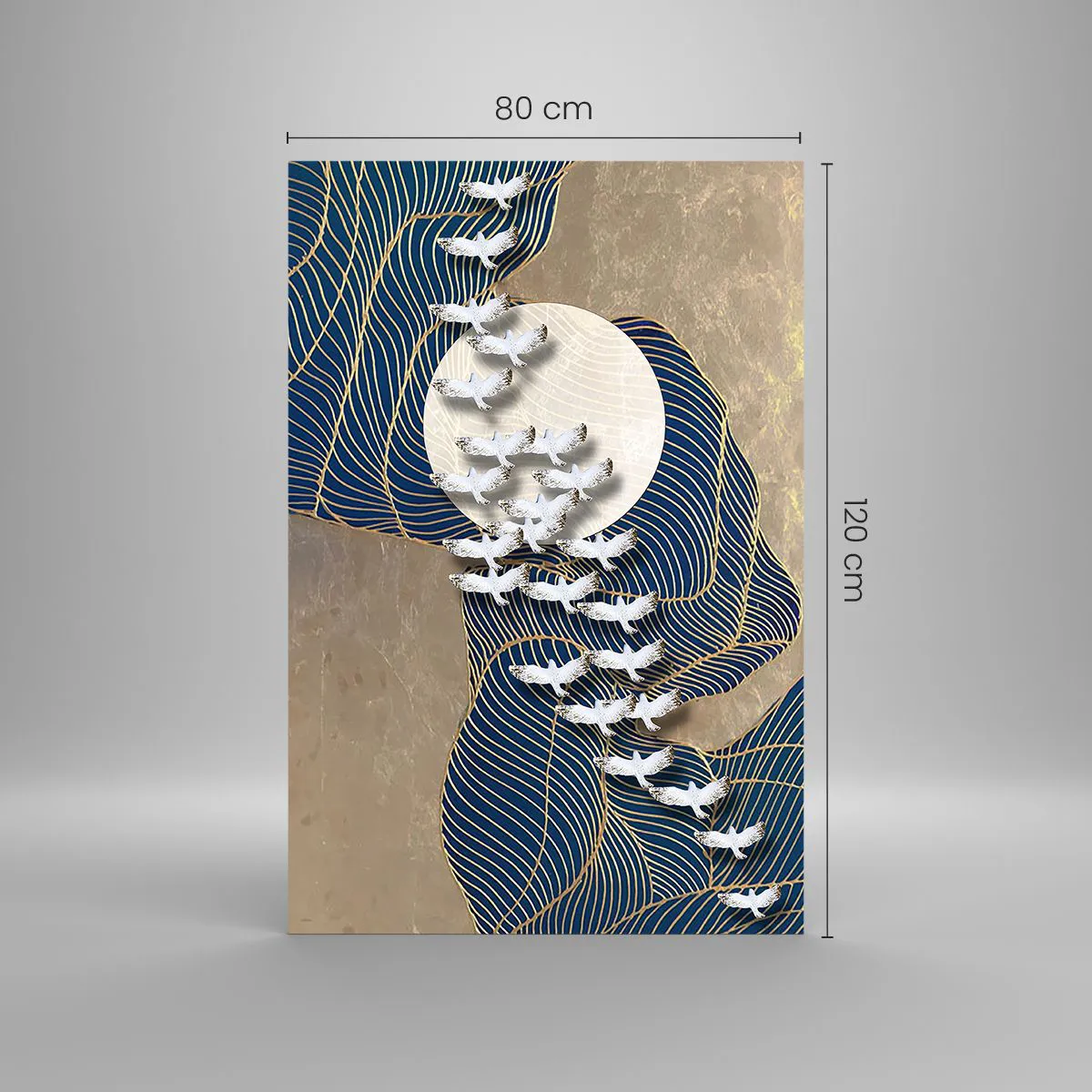 Quadro su vetro - Libertà, viaggio, comunità - 80x120 cm