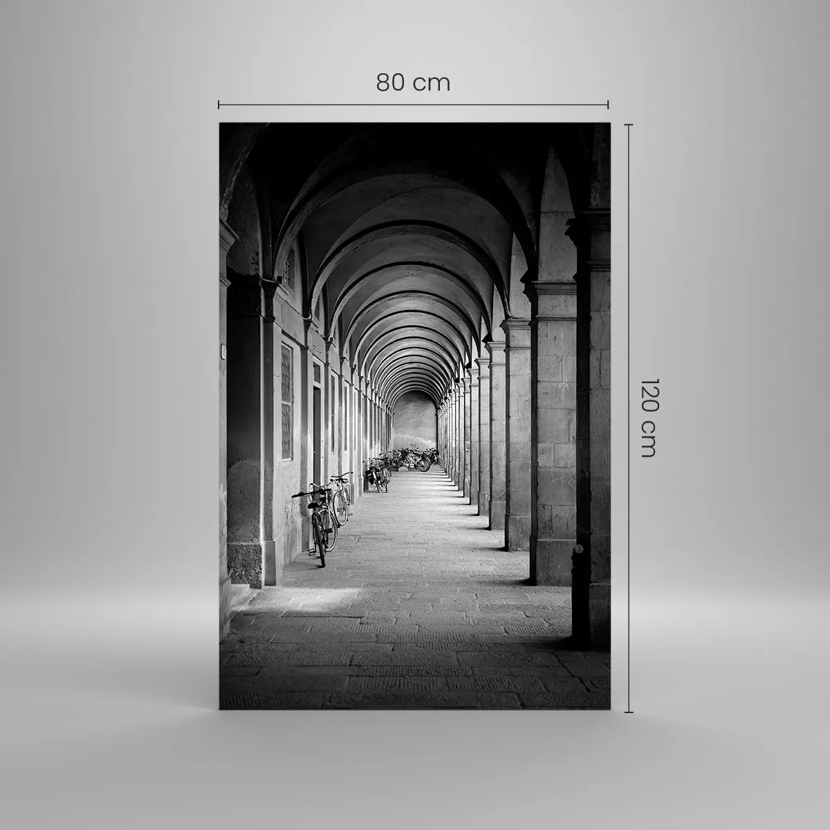 Impression sur verre - Image sur verre - Sous les arcades - 80x120 cm