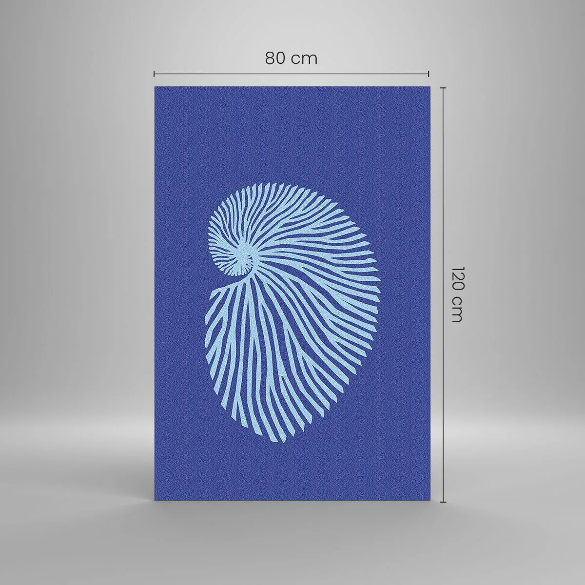 Quadro em vidro - O nascimento da concha - 80x120 cm