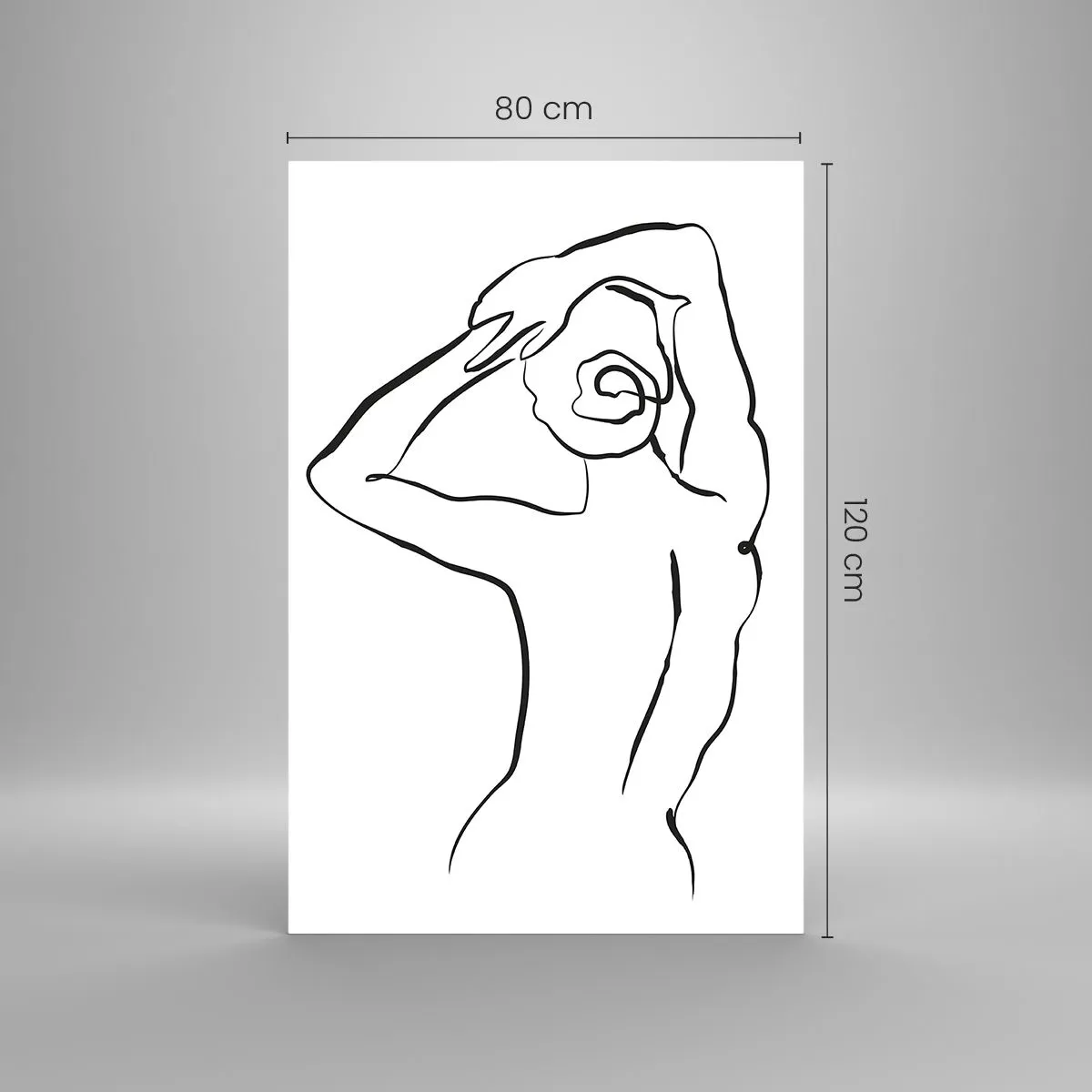 Glass picture - Nude in the Morning - 80x120 cm