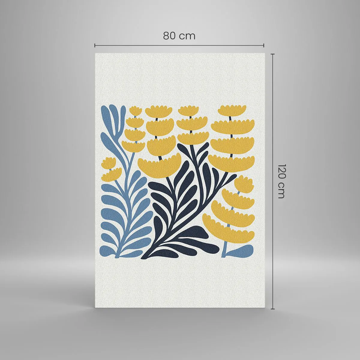 Obraz na skle - Slnečný záhon - 80x120 cm