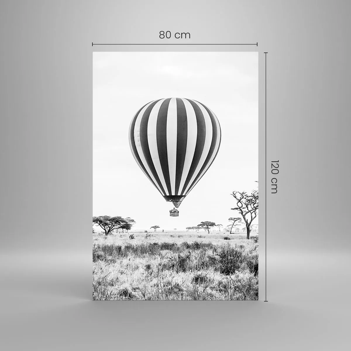 Quadro su vetro - Sulla savana - 80x120 cm