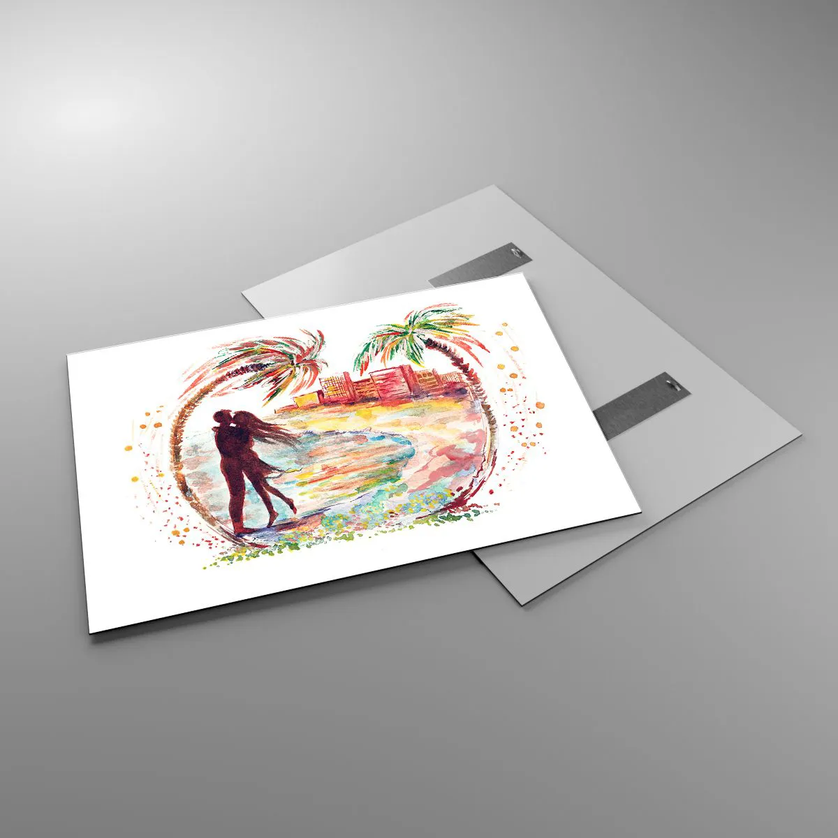 Obraz na skle - Romantické prázdniny - 100x70 cm