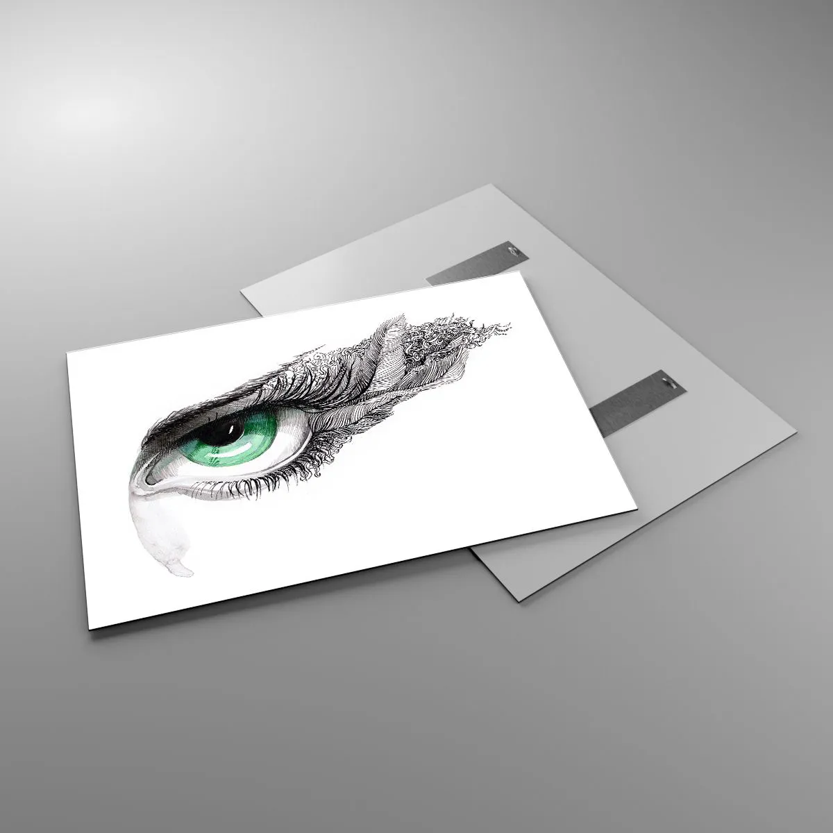 Tablou pe sticlă - Frumoasă și gata de atac - 100x70 cm